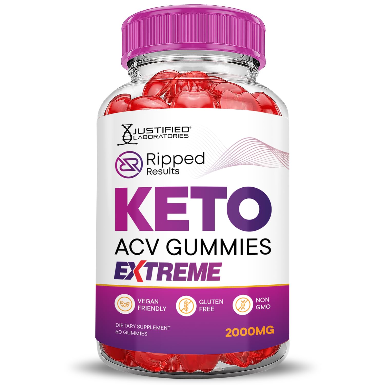 Foto 5 pulgar | Gomitas Ripped Results Keto Acv Extreme 2000 Mg (paquete De 2) - Venta Internacional.