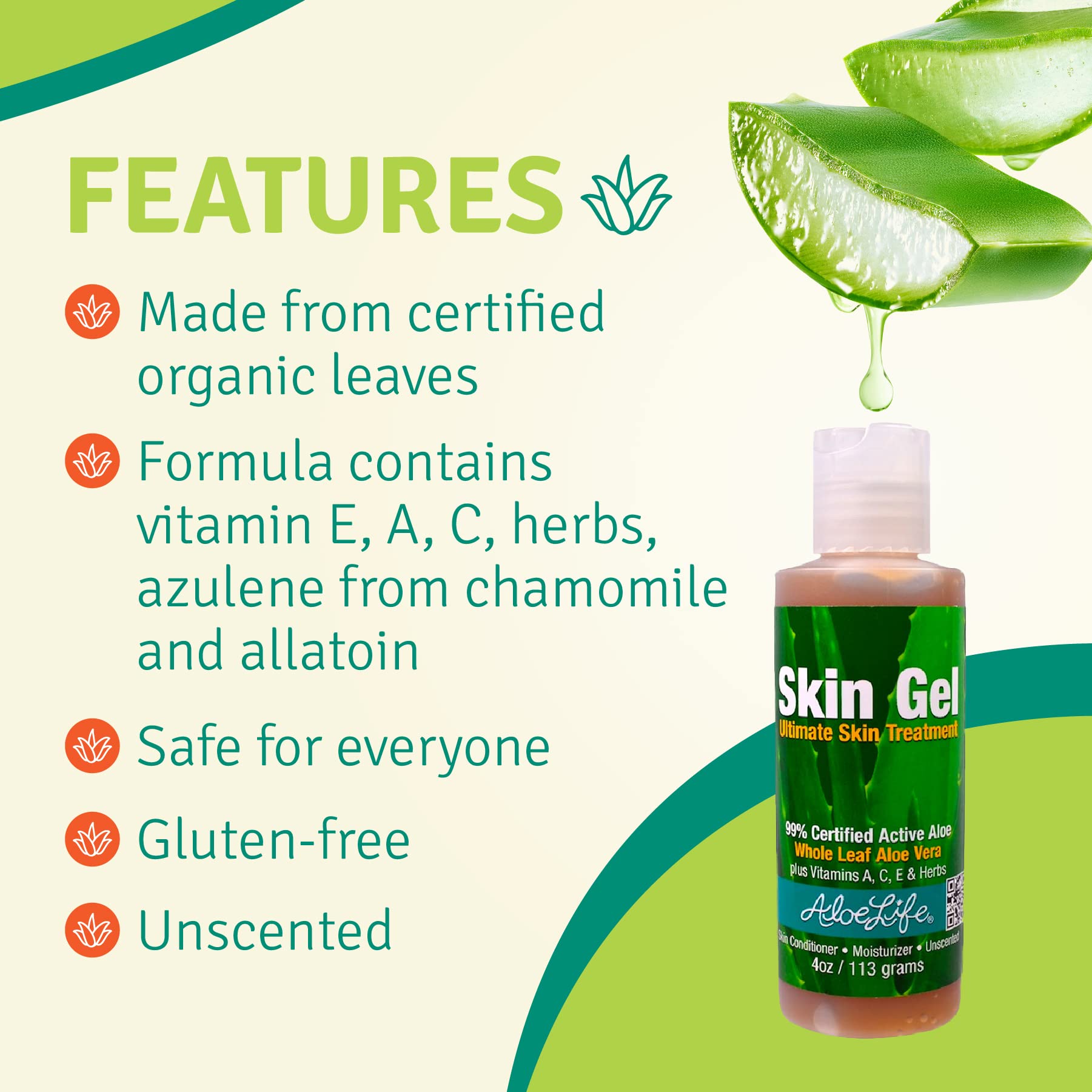 Foto 5 pulgar | Gel Para La Piel Aloe Life Ultimate Skin Treatment 120 Ml 99% Orgánico - Venta Internacional.
