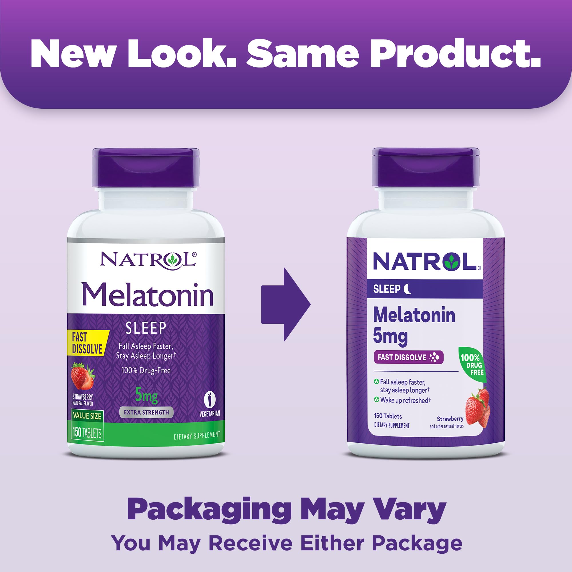 Foto 3 pulgar | Sleep Aid Natrol Sleep Melatonina 5 Mg 150 Comprimidos - Venta Internacional.