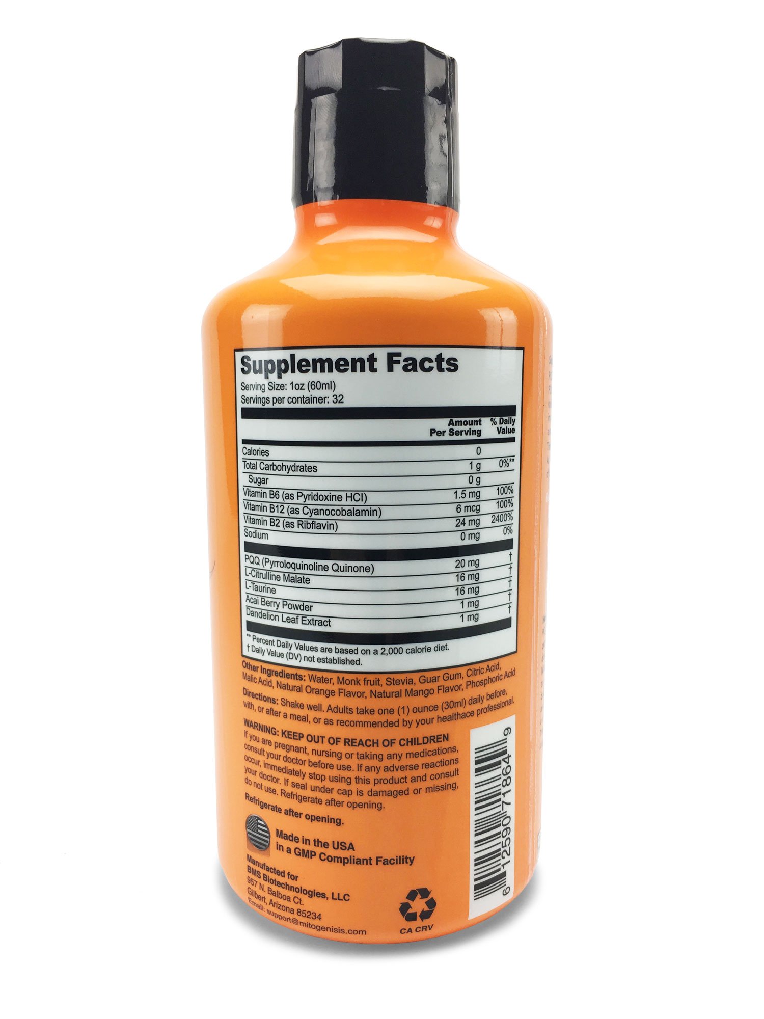 Foto 3 pulgar | Suplemento Mbs Biotechnology Super Pqq Liquid 20 Mg - Venta Internacional.