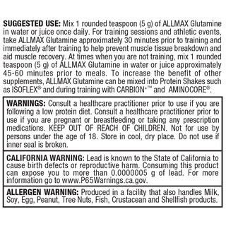Foto 6 | Suplemento Allmax Essentials Glutamine En Polvo De 100 G - Venta Internacional.