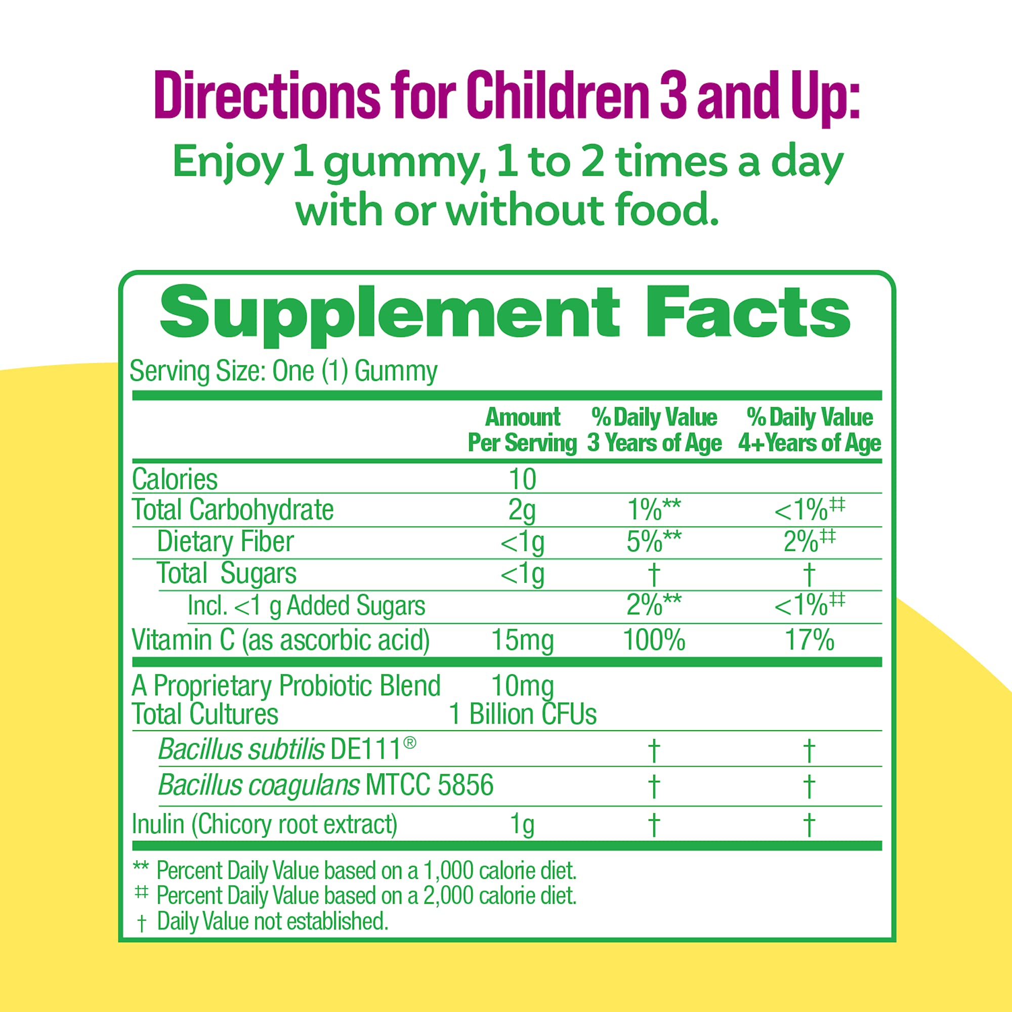 Foto 5 pulgar | Probiotic Culturelle Daily Para Niños Y Gomitas De Fibra Vegetariana - Venta Internacional.