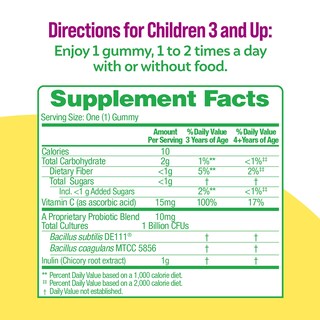 Foto 4 | Probiotic Culturelle Daily Para Niños Y Gomitas De Fibra Vegetariana - Venta Internacional.