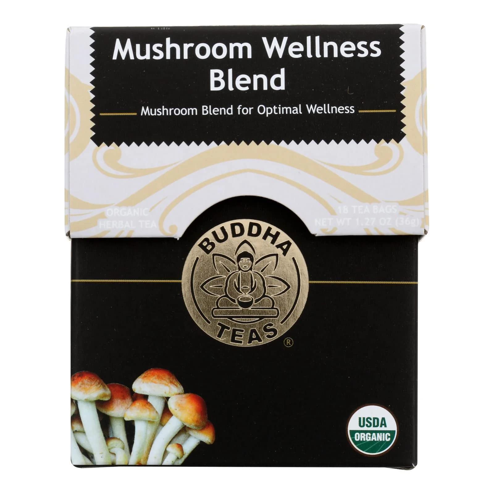 Foto 2 pulgar | Té De Hierbas Buddha Teas, Mezcla Orgánica De Hongos Y Bienestar, 18 Bolsas - Venta Internacional.