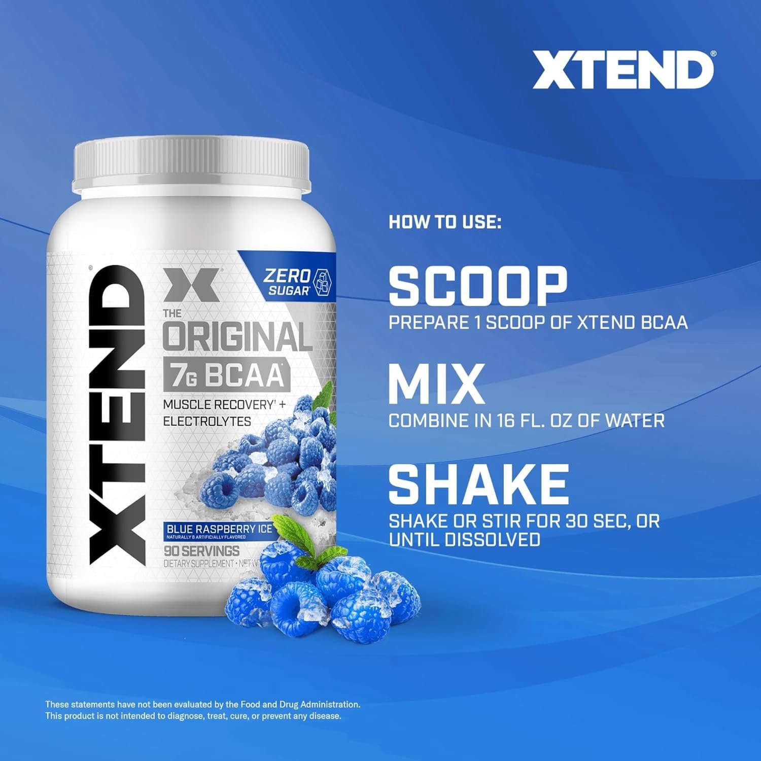 Foto 8 pulgar | Suplemento Xtend Original Bcaa Blue Frambuesa Ice 1260 G - Venta Internacional.