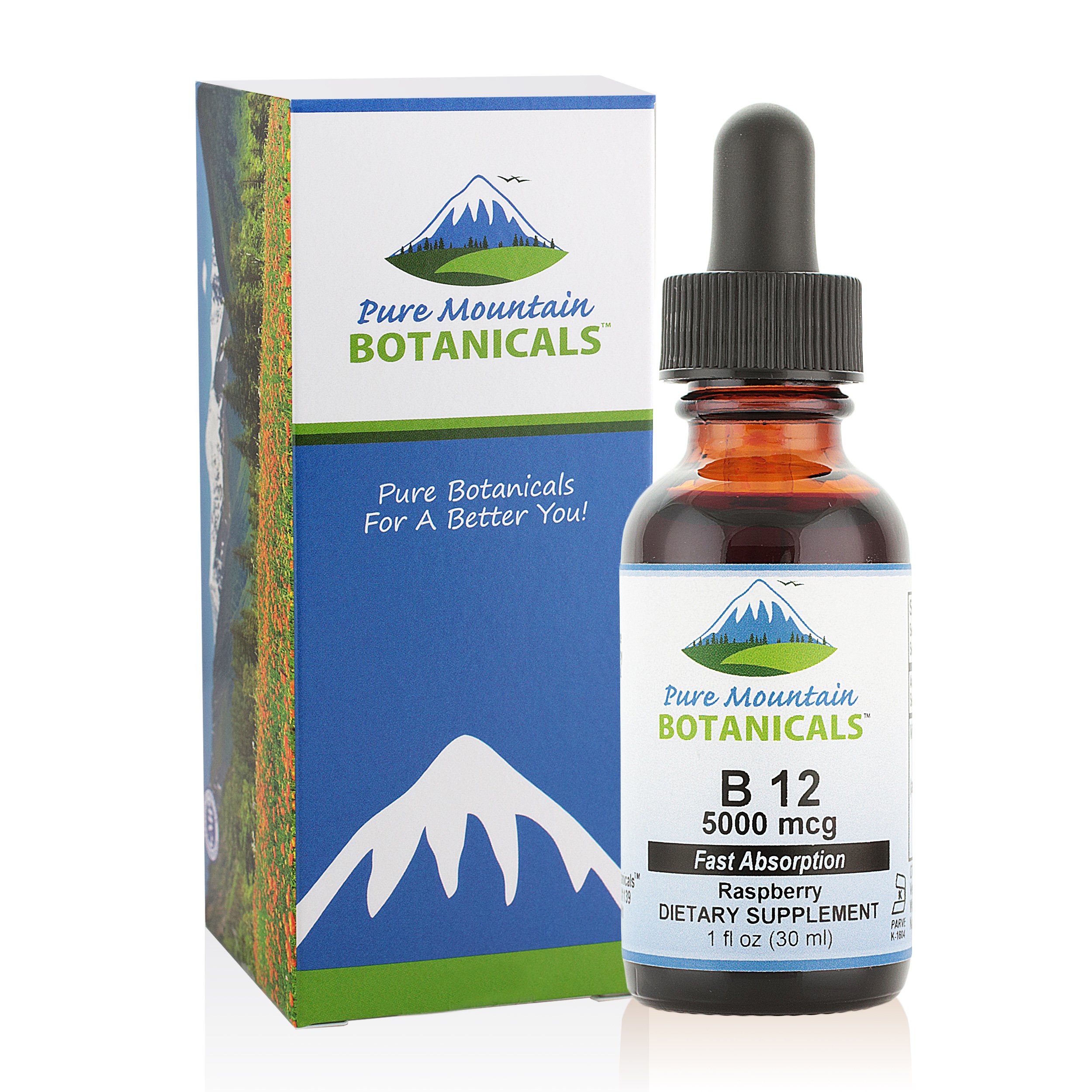 Foto 4 pulgar | Gotas De Vitamina B12 Pure Mountain Botanicals 5000 Mcg 30 Ml - Venta Internacional.