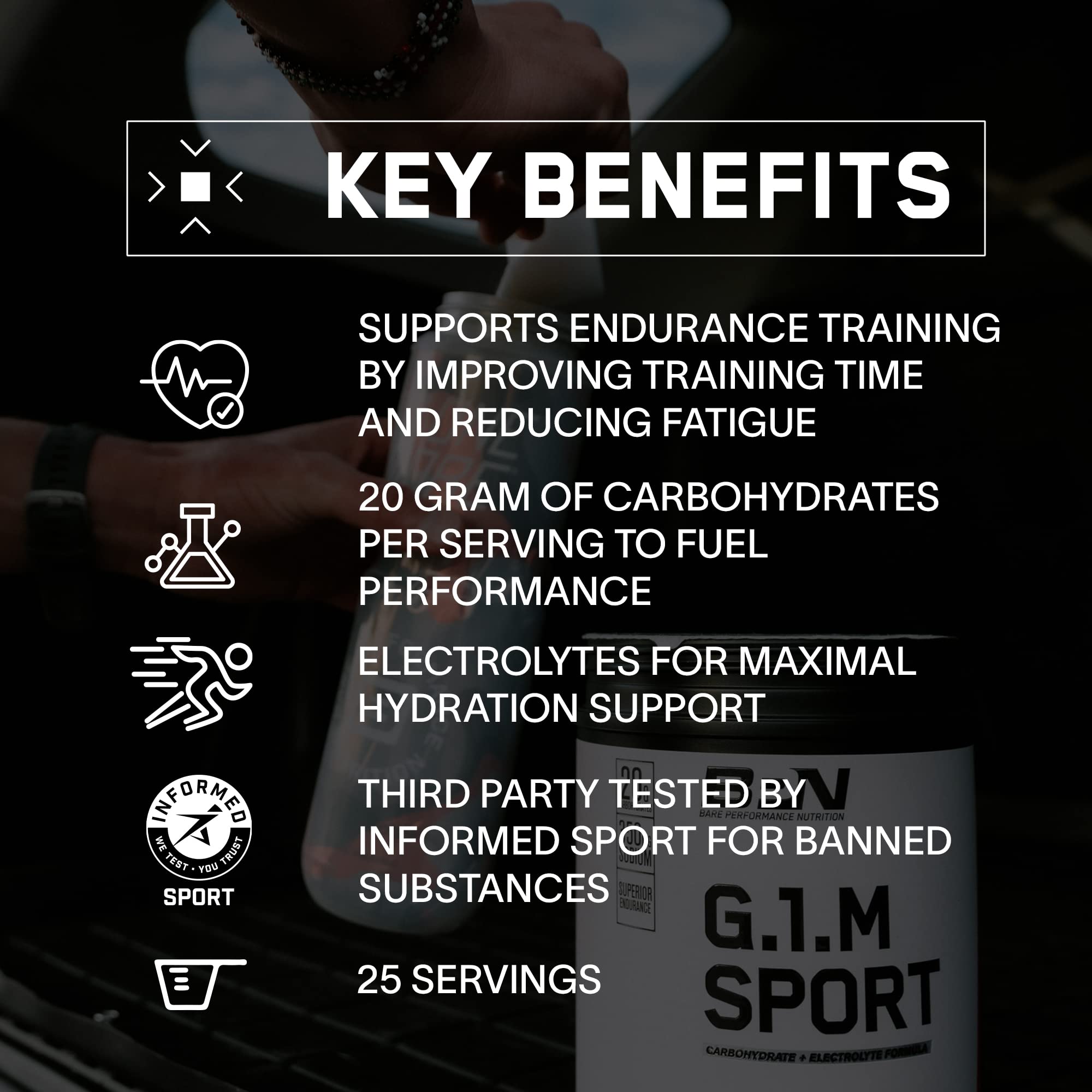 Foto 4 pulgar | Combustible Para Entrenamiento De Resistencia Bare Performance Nutrition G.1.m - Venta Internacional.
