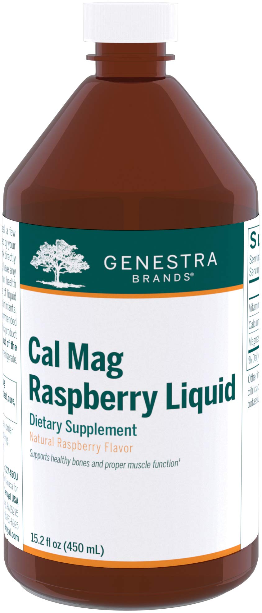 Foto 1 | Suplemento Líquido de Frambuesa Cal Mag Genestra Brands 450 ml - Venta Internacional