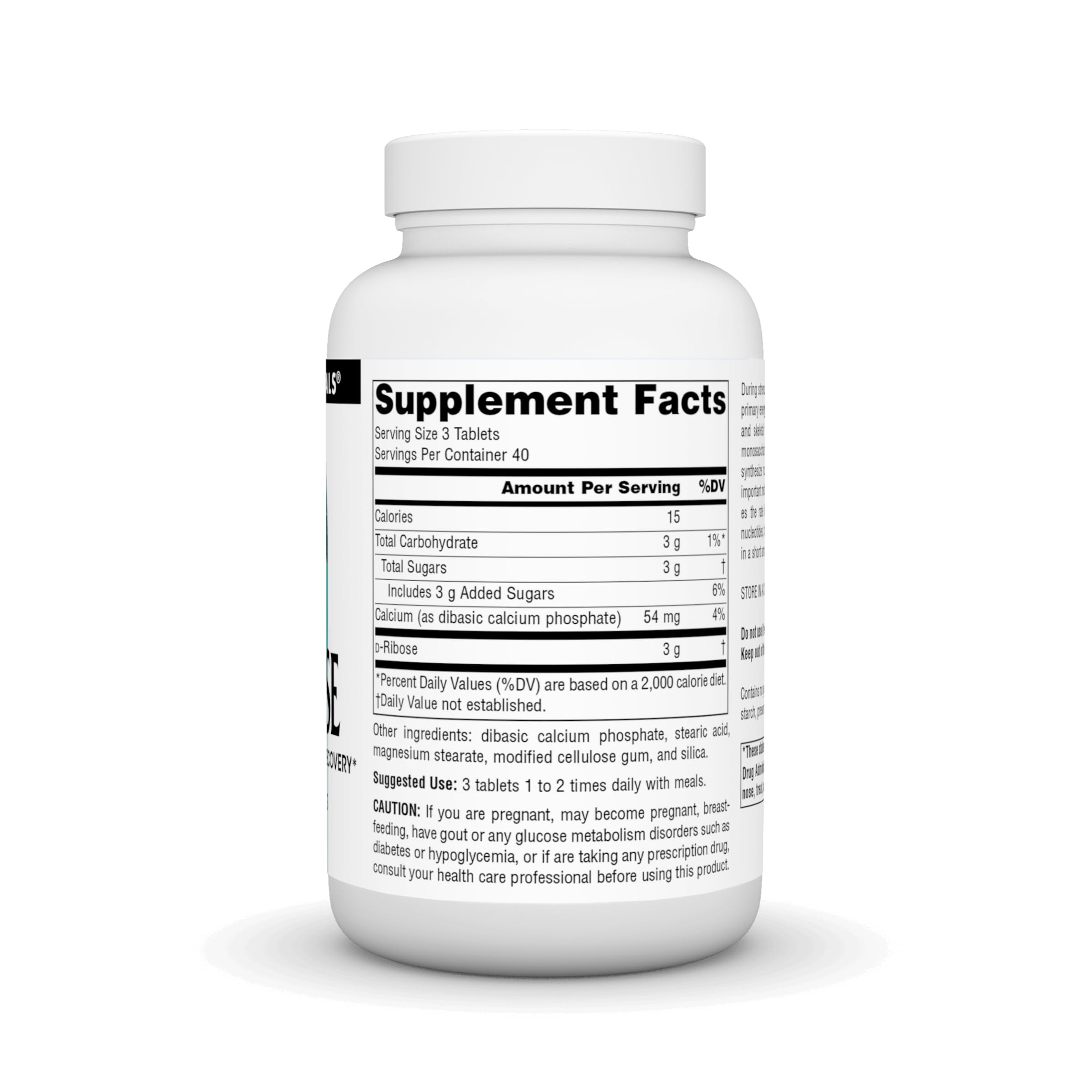 Foto 3 pulgar | Supplement Source Naturals D-ribose 120 Comprimidos Para Hacer Ejercicio - Venta Internacional.