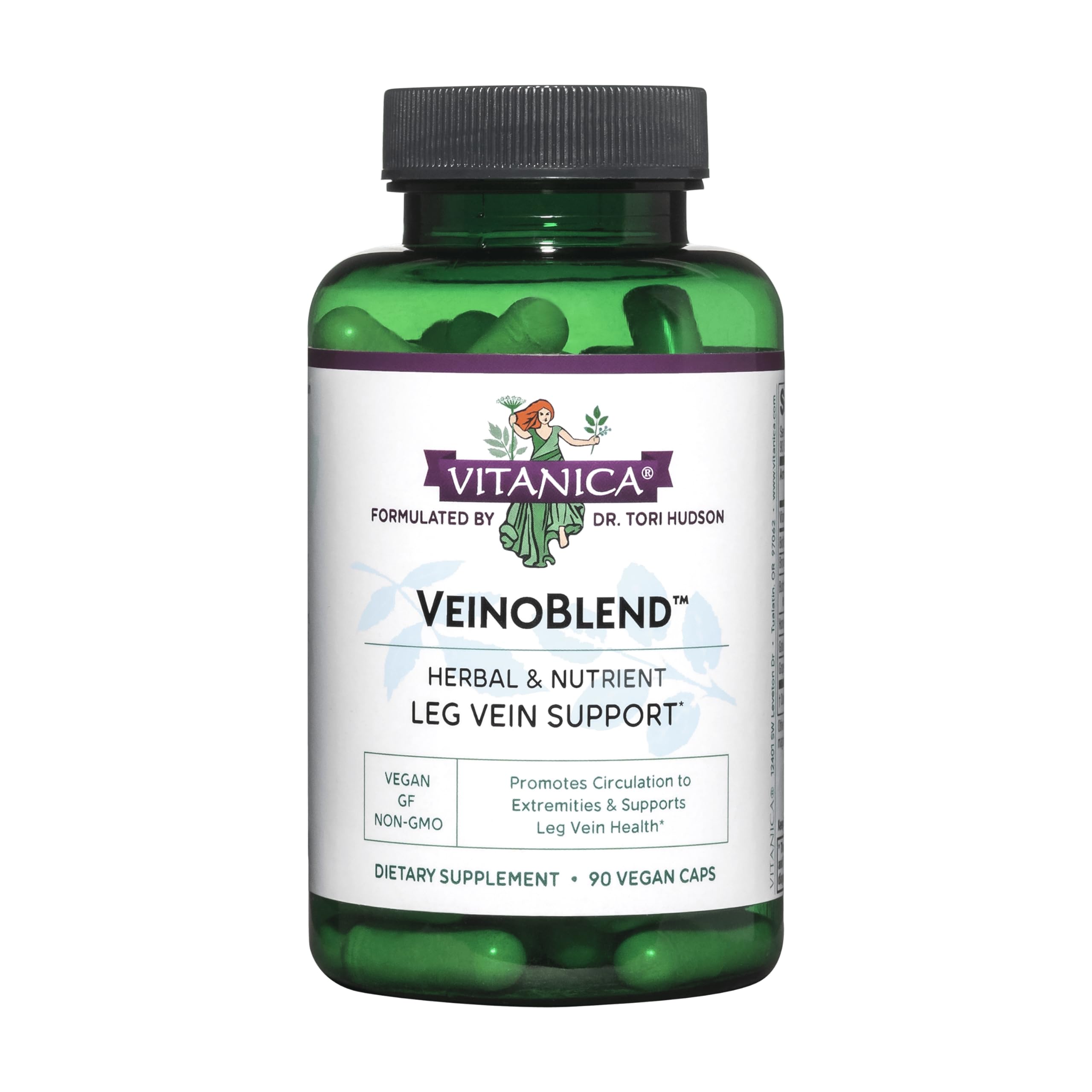 Foto 2 pulgar | Suplemento Vitanica Veinoblend Vein Support 90 Cápsulas - Venta Internacional