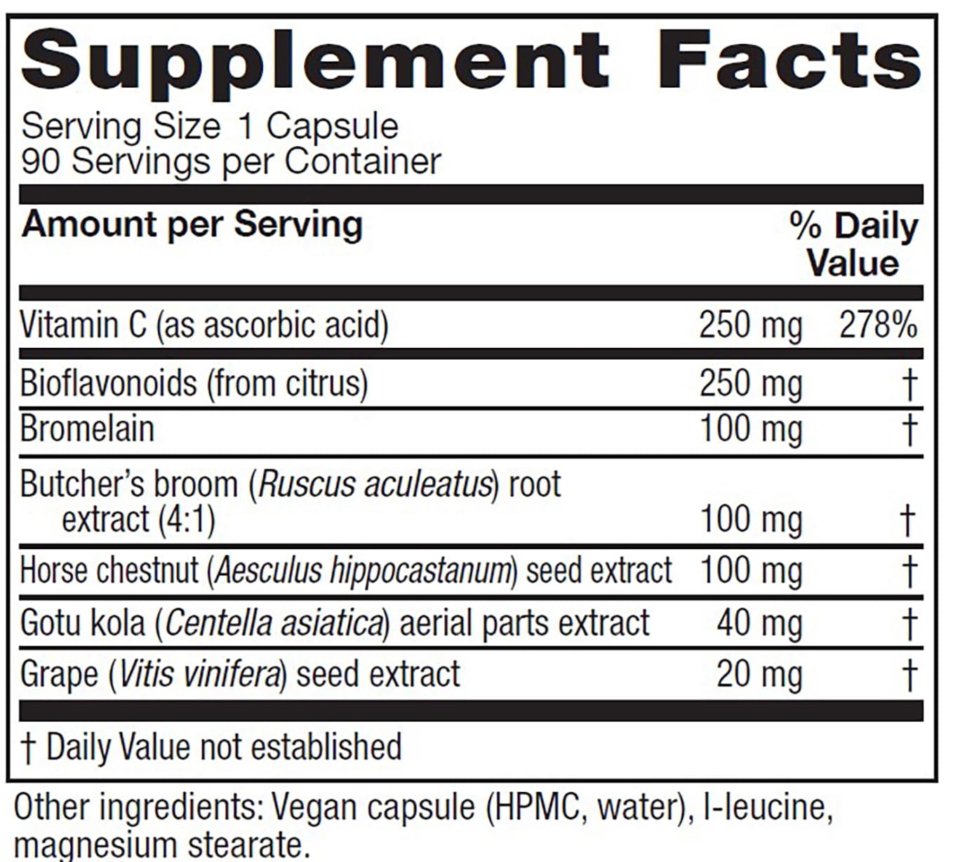 Foto 3 pulgar | Suplemento Vitanica Veinoblend Vein Support 90 Cápsulas - Venta Internacional