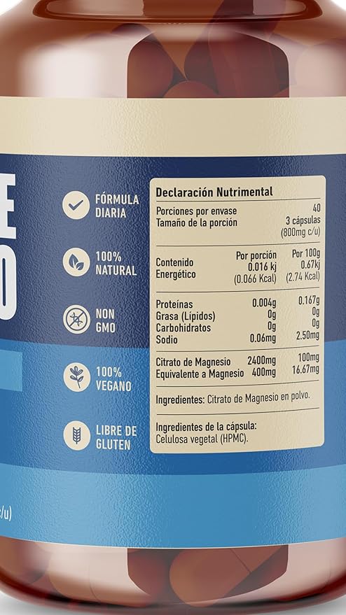 Foto 3 pulgar | Citrato de Magnesio Humánimo 100% Vegano