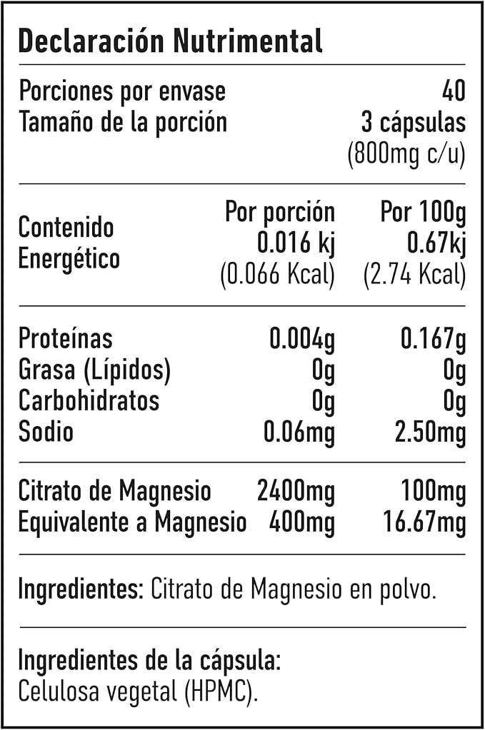 Foto 4 pulgar | Citrato de Magnesio Humánimo 100% Vegano