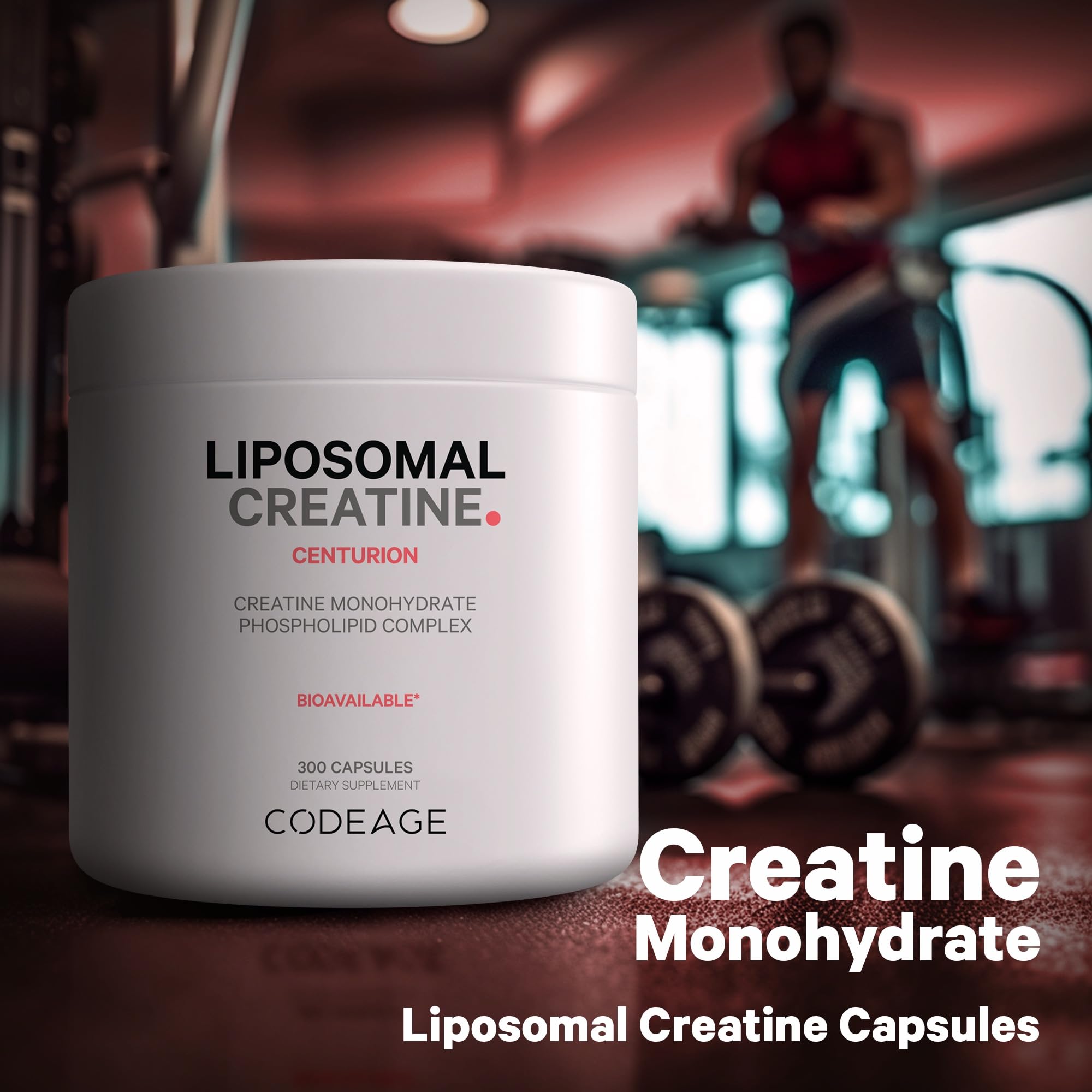 Foto 4 pulgar | Suplemento De Monohidrato De Creatina Liposomal Codeage 300 Cápsulas - Venta Internacional.
