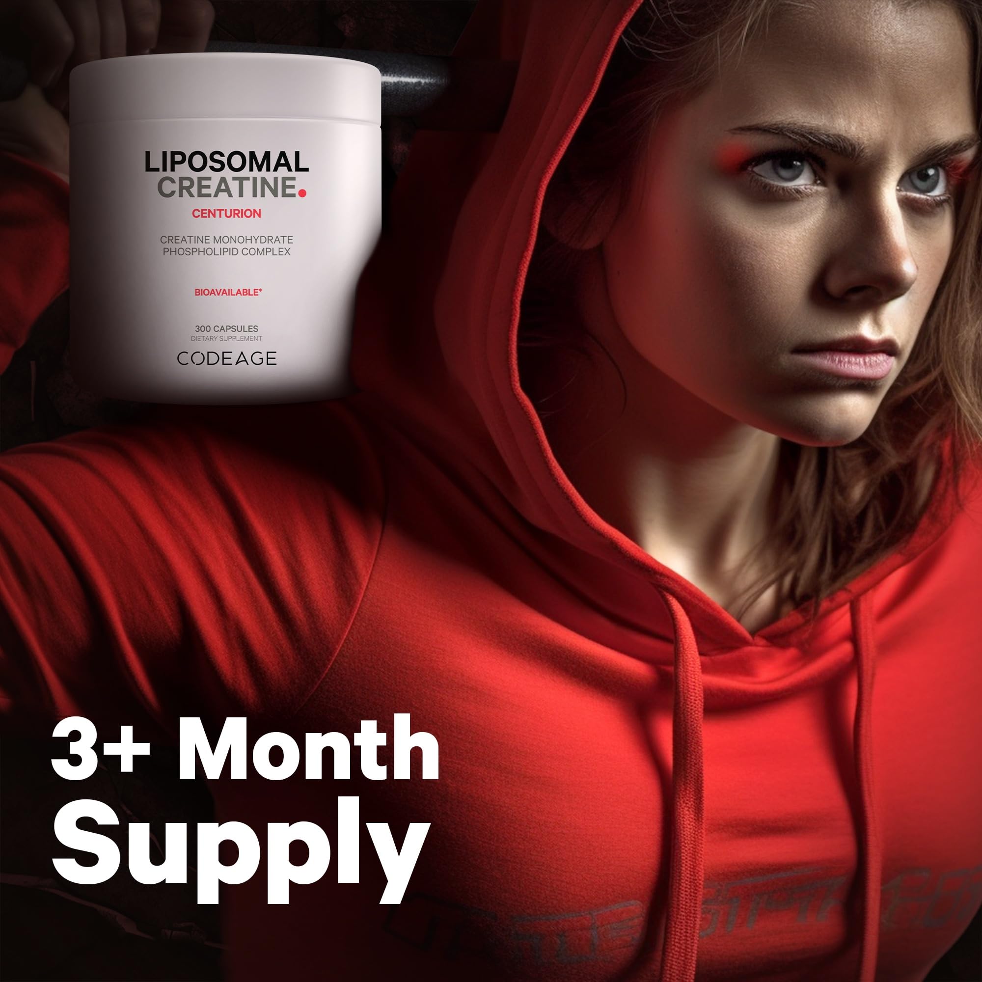 Foto 4 | Suplemento De Monohidrato De Creatina Liposomal Codeage 300 Cápsulas - Venta Internacional.