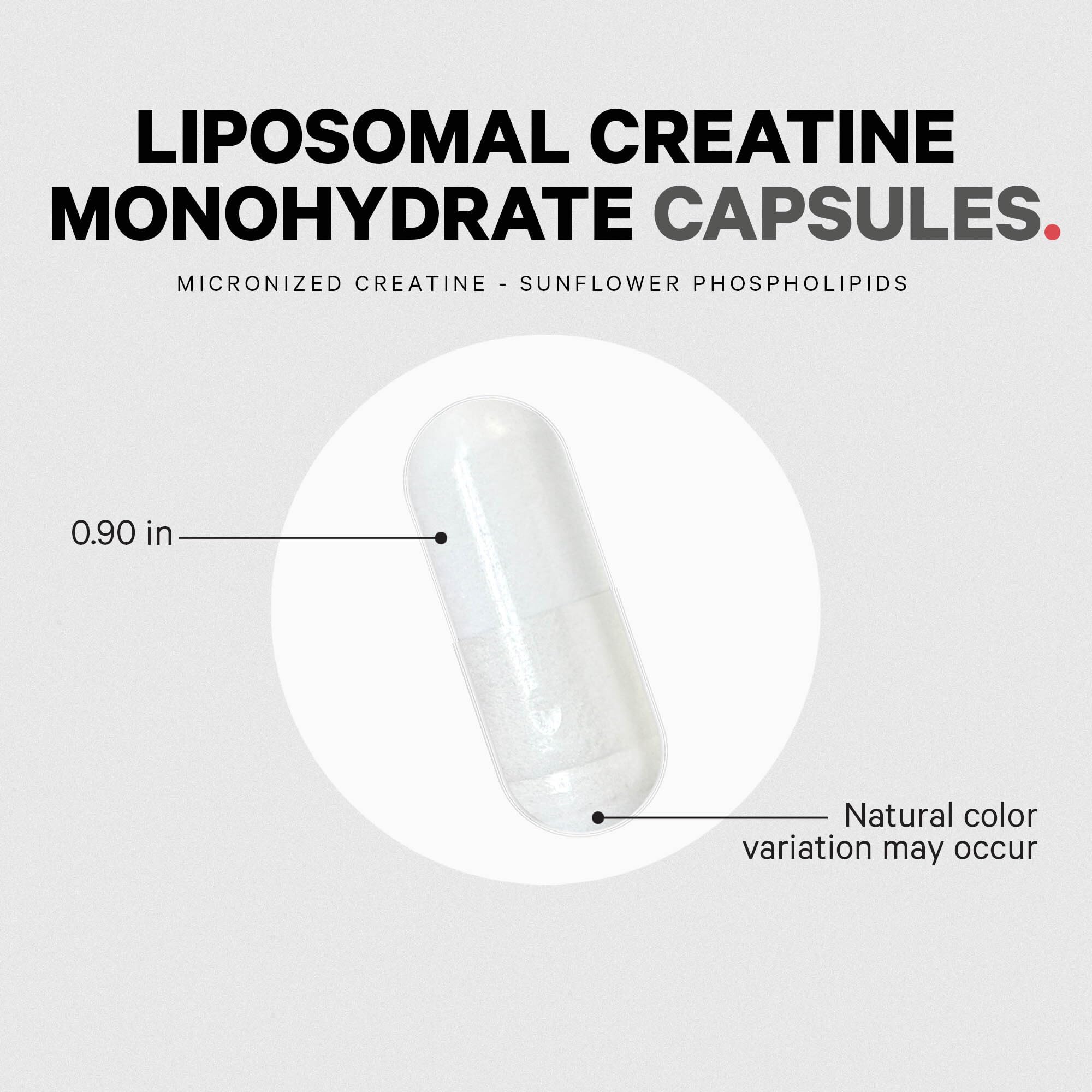 Foto 7 pulgar | Suplemento De Monohidrato De Creatina Liposomal Codeage 300 Cápsulas - Venta Internacional.