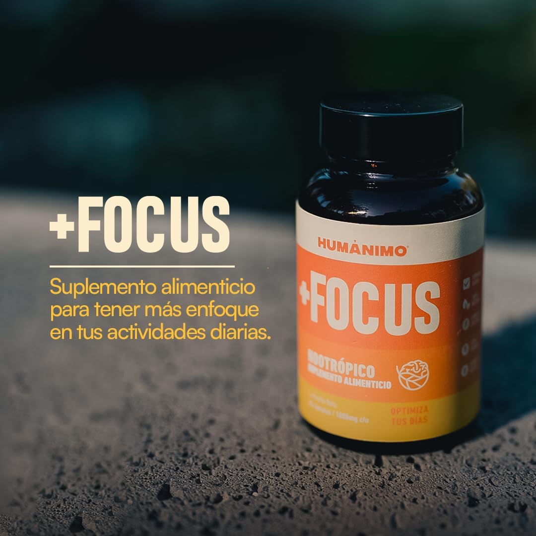 Foto 5 pulgar | Suplementi +Focus Nootrópico Humánimo 60 Capsulas