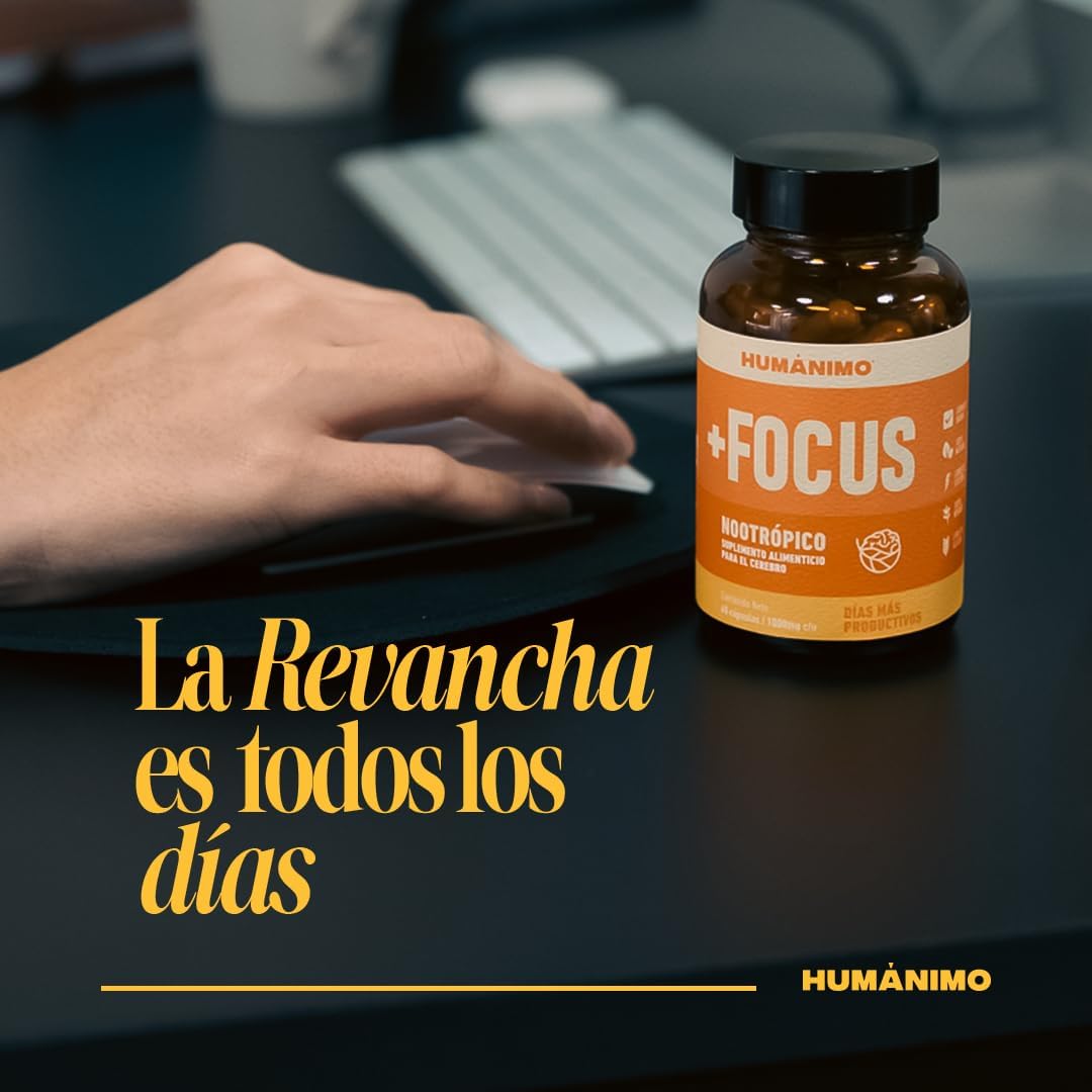 Foto 7 pulgar | Suplementi +Focus Nootrópico Humánimo 60 Capsulas