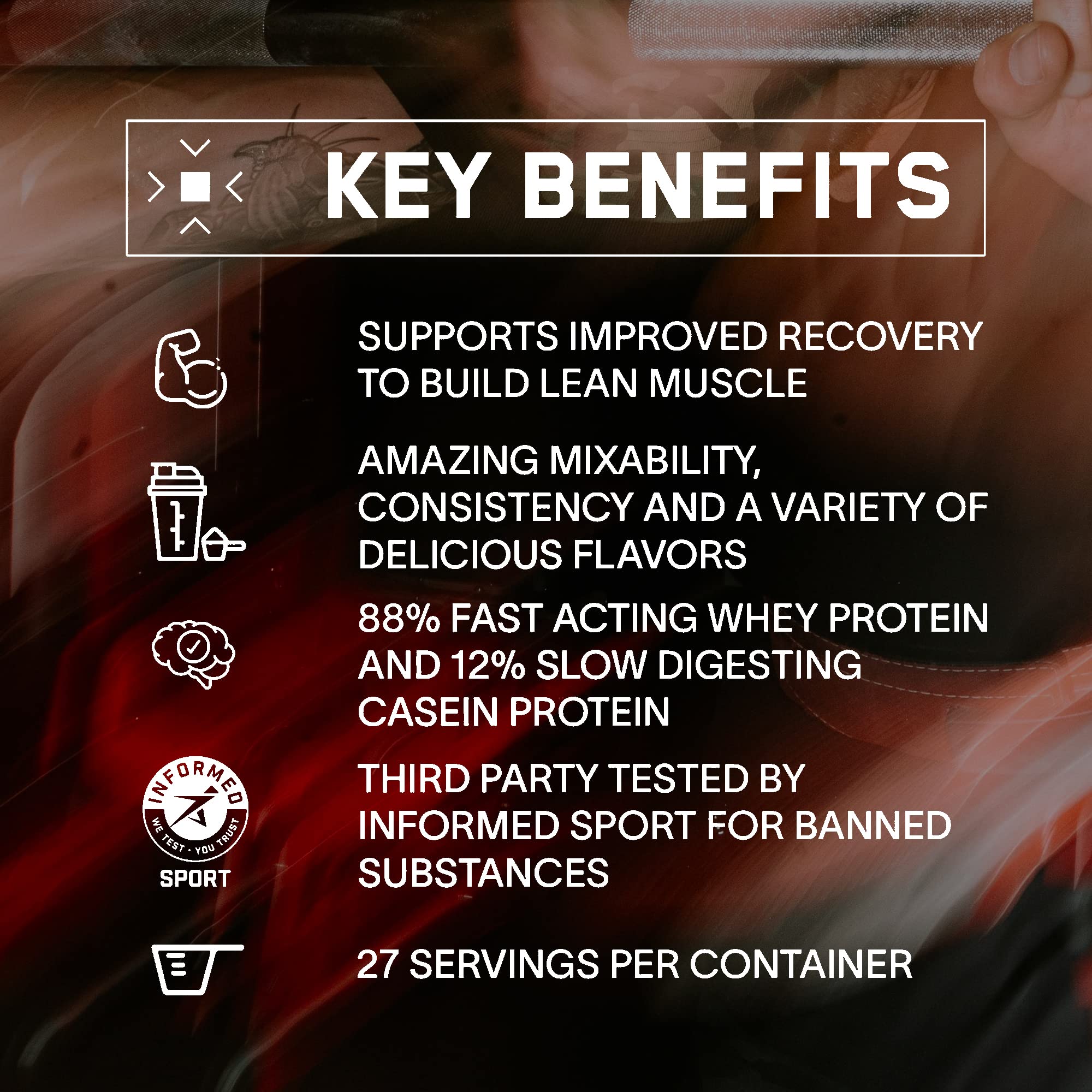 Foto 4 pulgar | Proteína En Polvo Bare Performance Nutrition Bpn Whey + Caseína - Venta Internacional.