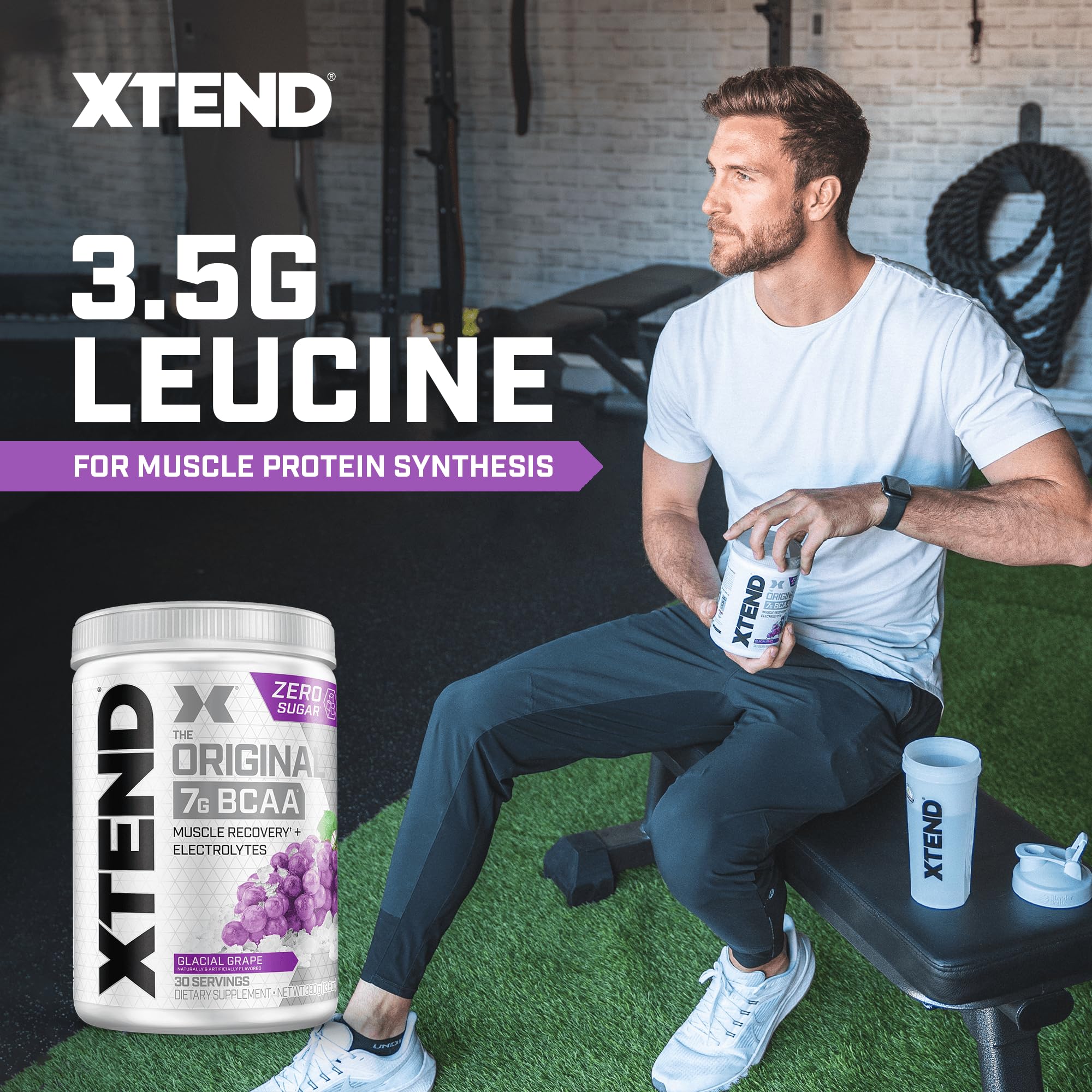 Foto 5 pulgar | Bcaa En Polvo Scivation Xtend Original Glacial Grape 30 Porciones - Venta Internacional.