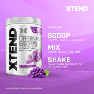 Foto 7 | Bcaa En Polvo Scivation Xtend Original Glacial Grape 30 Porciones - Venta Internacional.