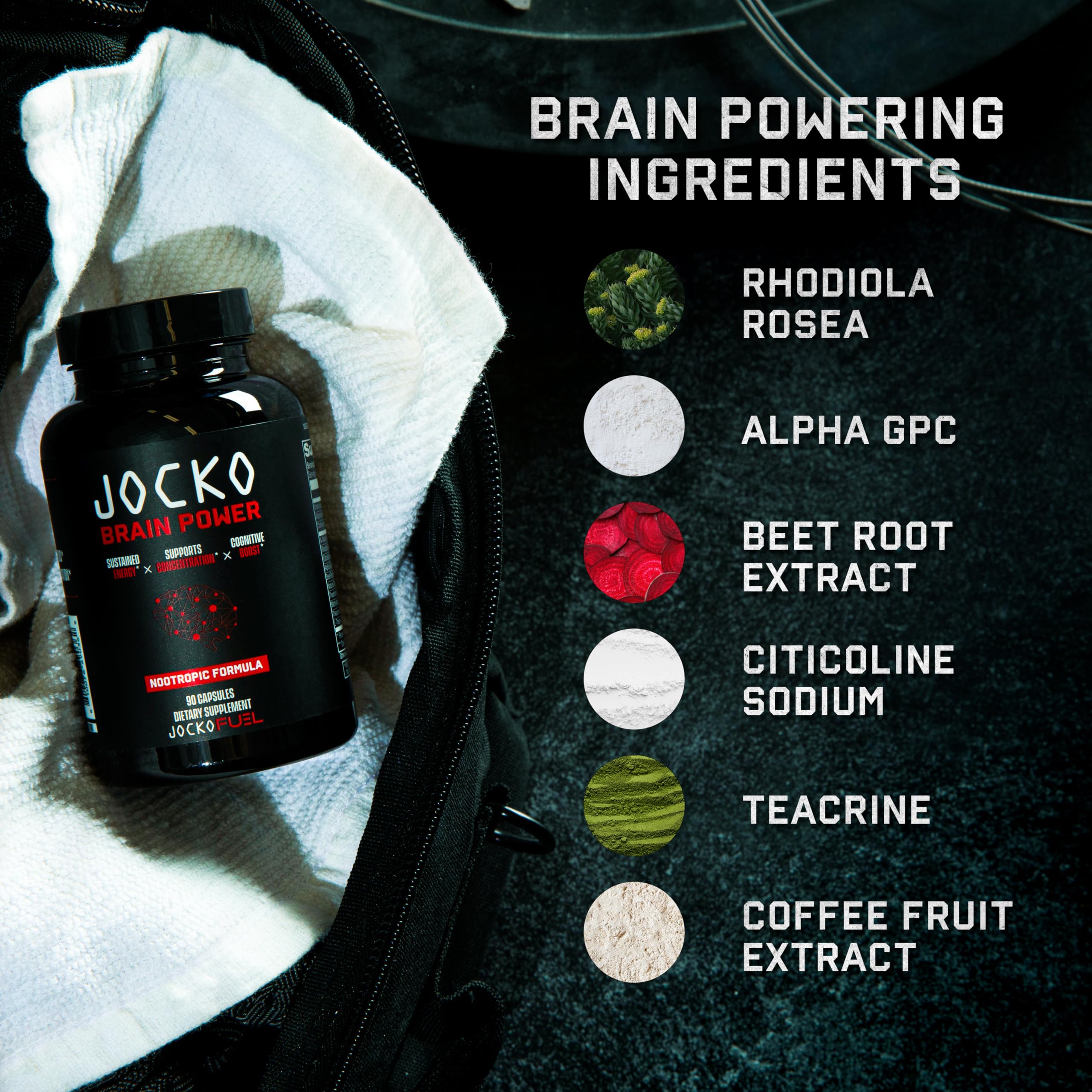 Foto 5 | Los Suplementos Para El Cerebro Jocko Fuel Brain Power Memory & Focus - Venta Internacional.