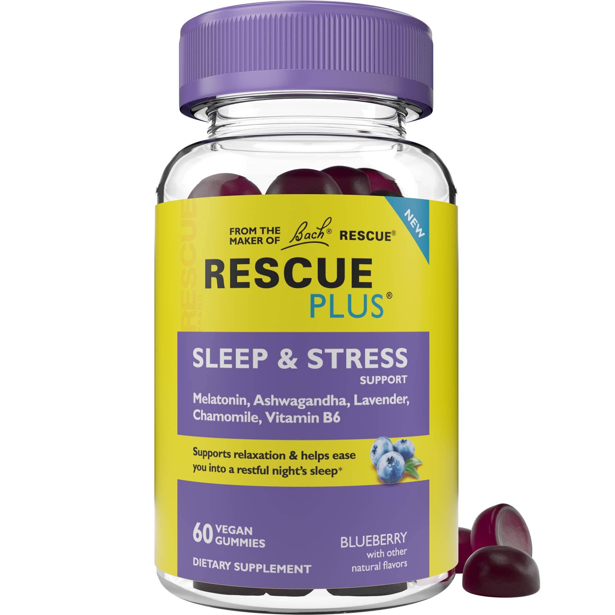 Foto 2 pulgar | Suplemento: Gomitas Bach Rescue Plus Para Dormir Y Soportar El Estrés - Venta Internacional.