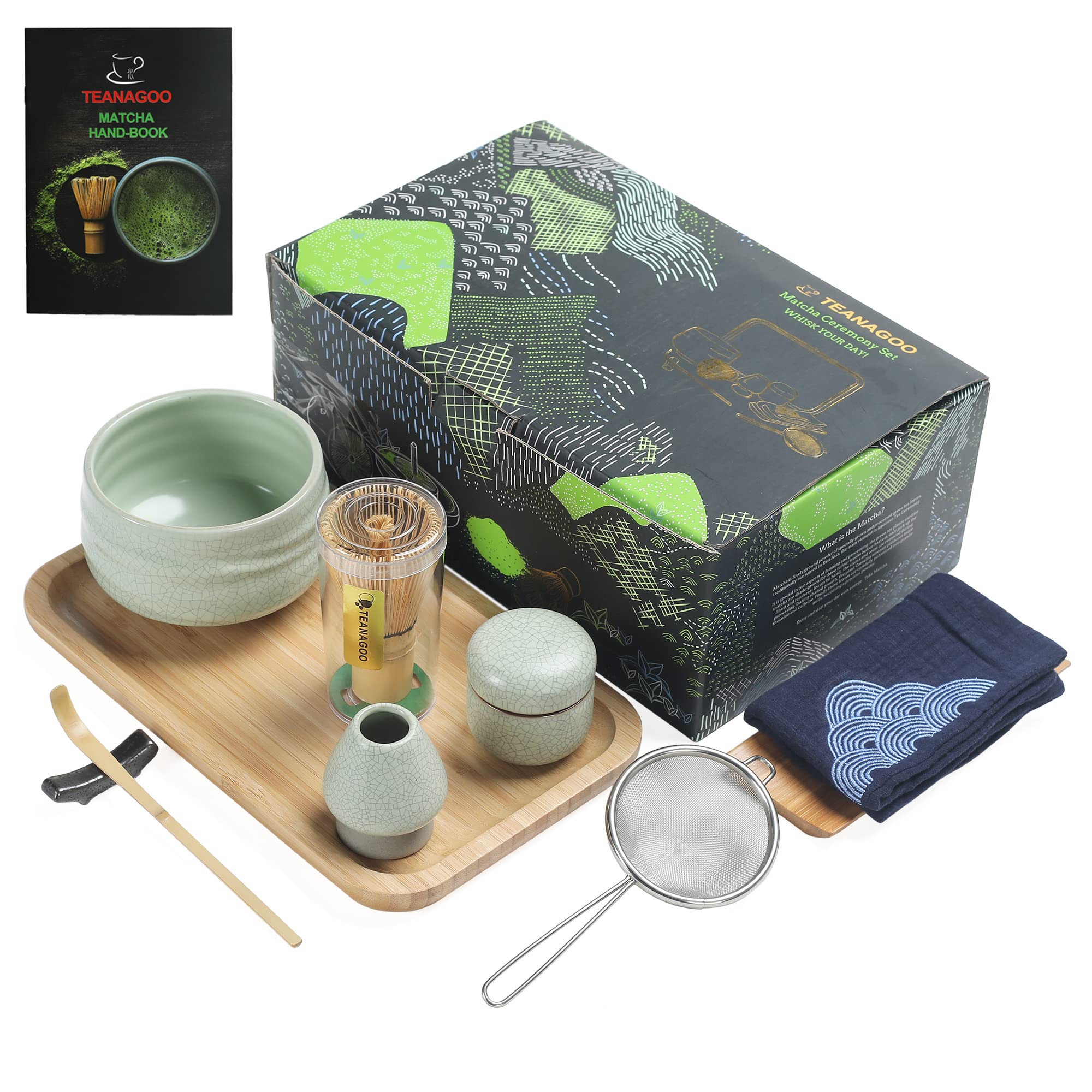 Foto 1 | Juego De Batidores Para Matcha Teanagoo, 10 Unidades, Con Bandeja, Cuenco De Cerámica Y Cuchara - Venta Internacional.