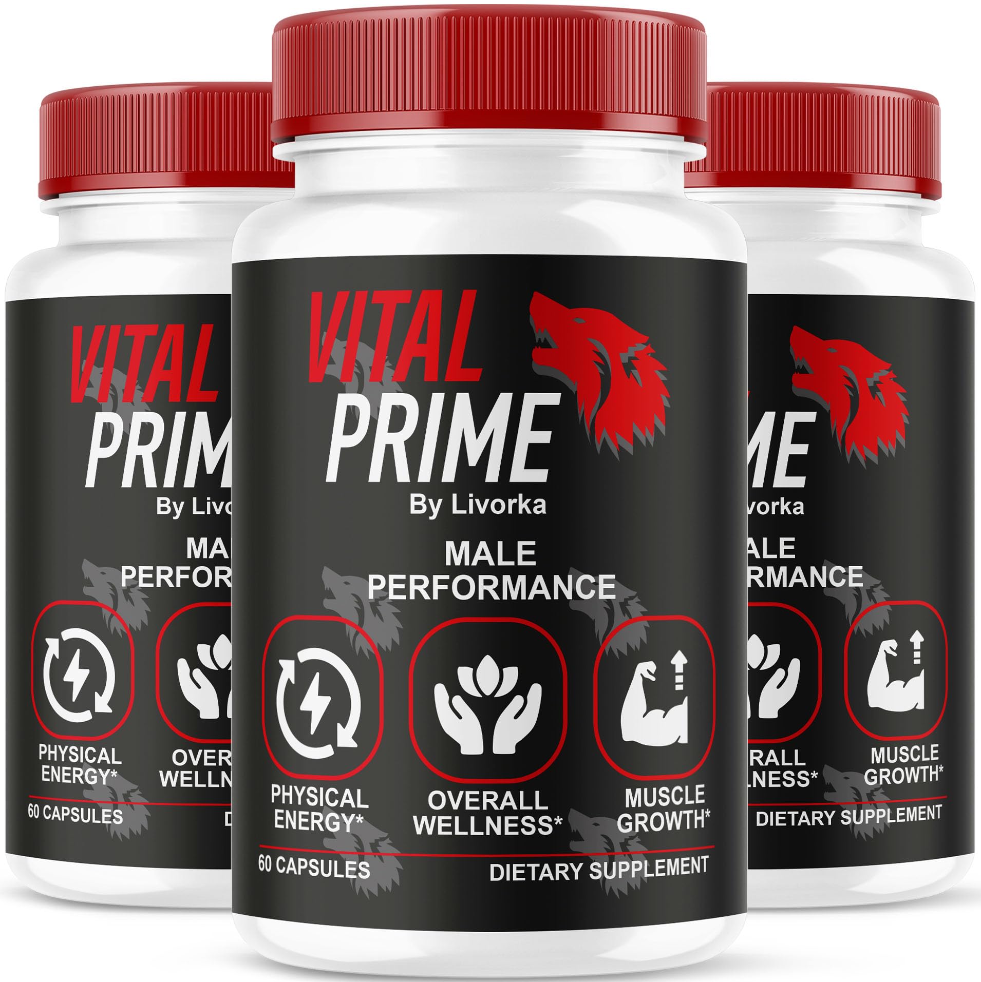 Foto 2 pulgar | Cápsulas De Suplemento Vital Prime Para Hombres (paquete De 3), 180 Píldoras - Venta Internacional.