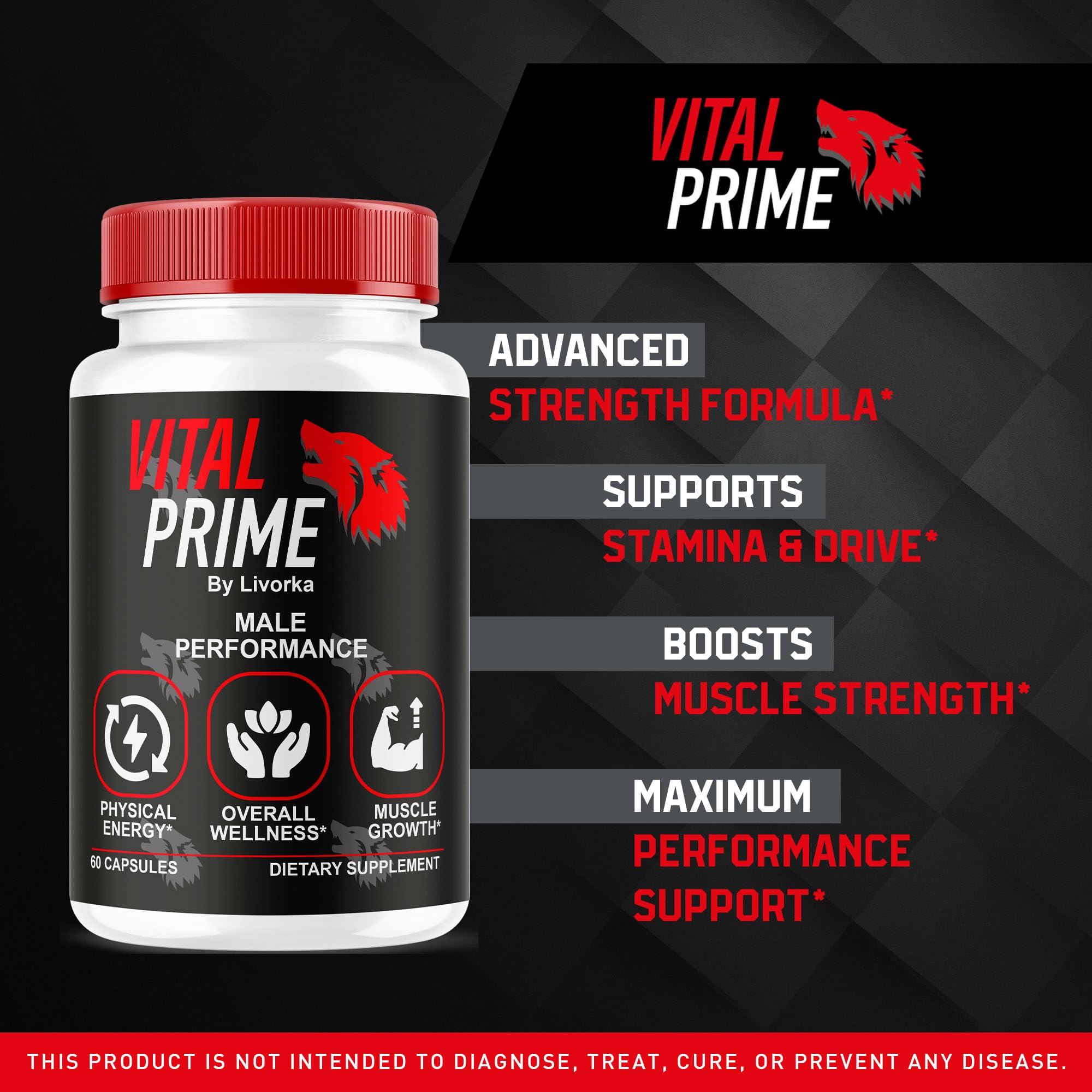 Foto 3 pulgar | Cápsulas De Suplemento Vital Prime Para Hombres (paquete De 3), 180 Píldoras - Venta Internacional.