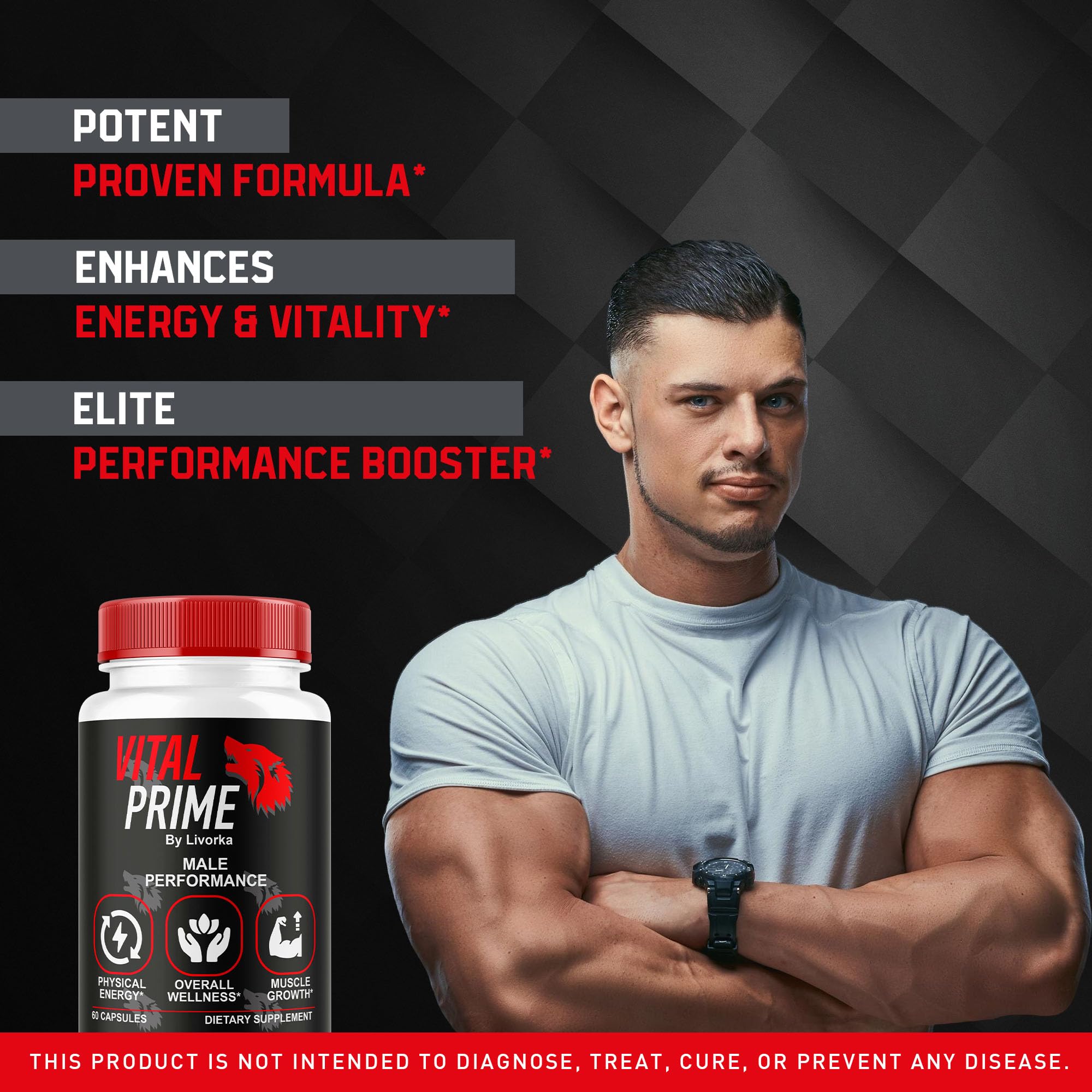 Foto 4 pulgar | Cápsulas De Suplemento Vital Prime Para Hombres (paquete De 3), 180 Píldoras - Venta Internacional.