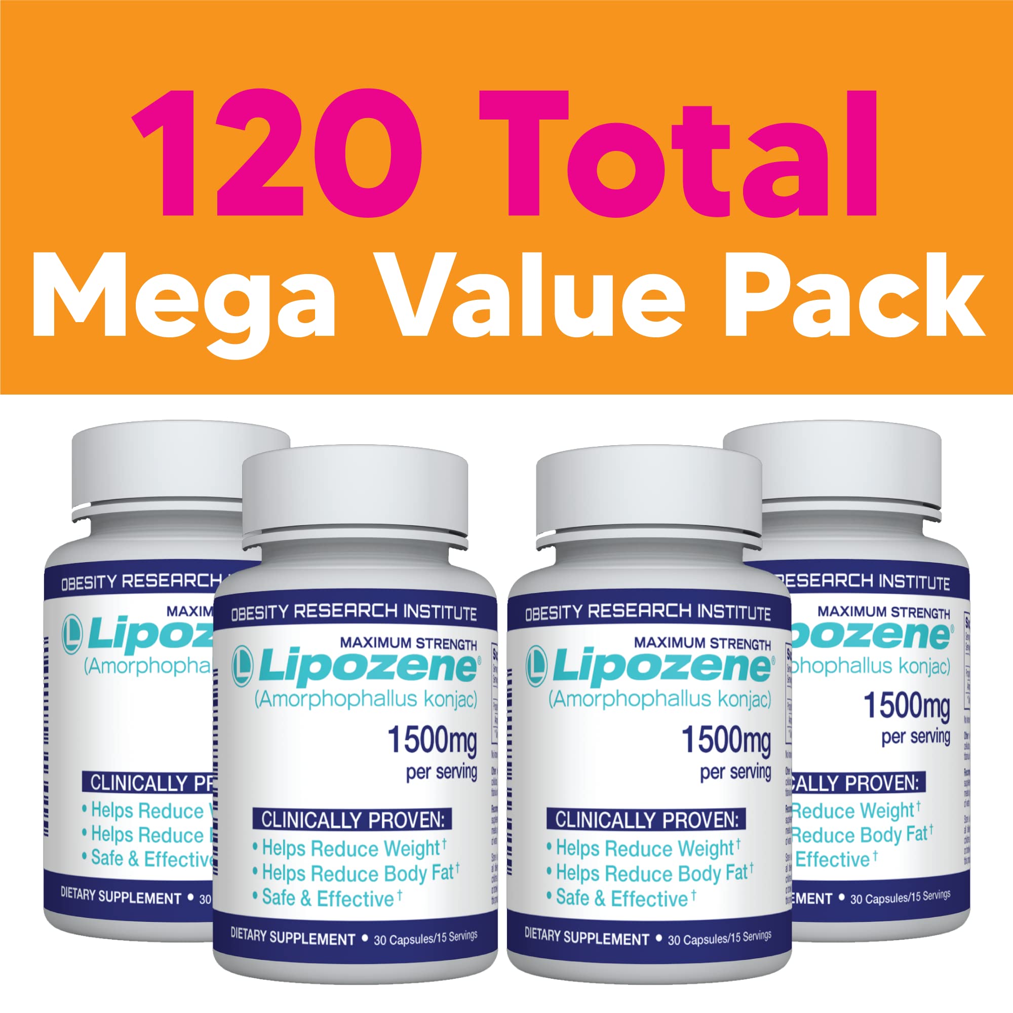 Foto 3 pulgar | Suplemento Para Bajar De Peso Lipozene Diet Pills 120 Cápsulas - Venta Internacional.