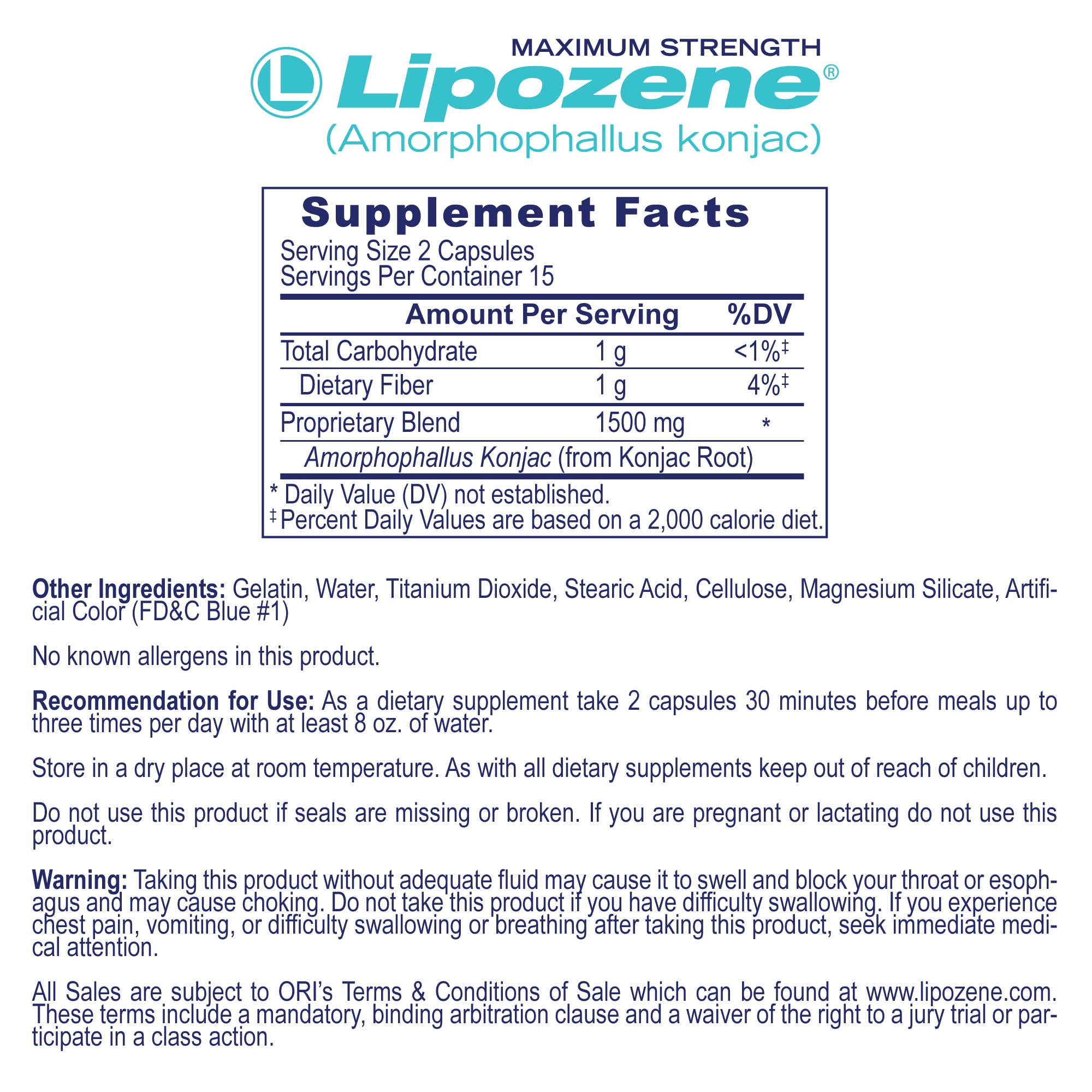 Foto 4 pulgar | Suplemento Para Bajar De Peso Lipozene Diet Pills 120 Cápsulas - Venta Internacional.