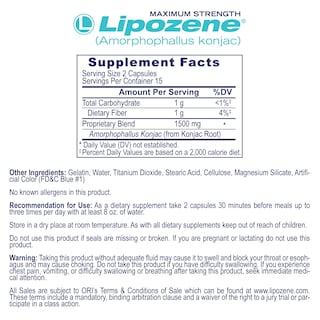 Foto 3 | Suplemento Para Bajar De Peso Lipozene Diet Pills 120 Cápsulas - Venta Internacional.