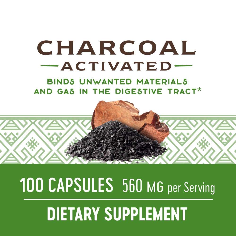 Foto 4 | Suplemento De Carbón Activado Nature's Way 280 Mg 100 Cápsulas X4 - Venta Internacional.