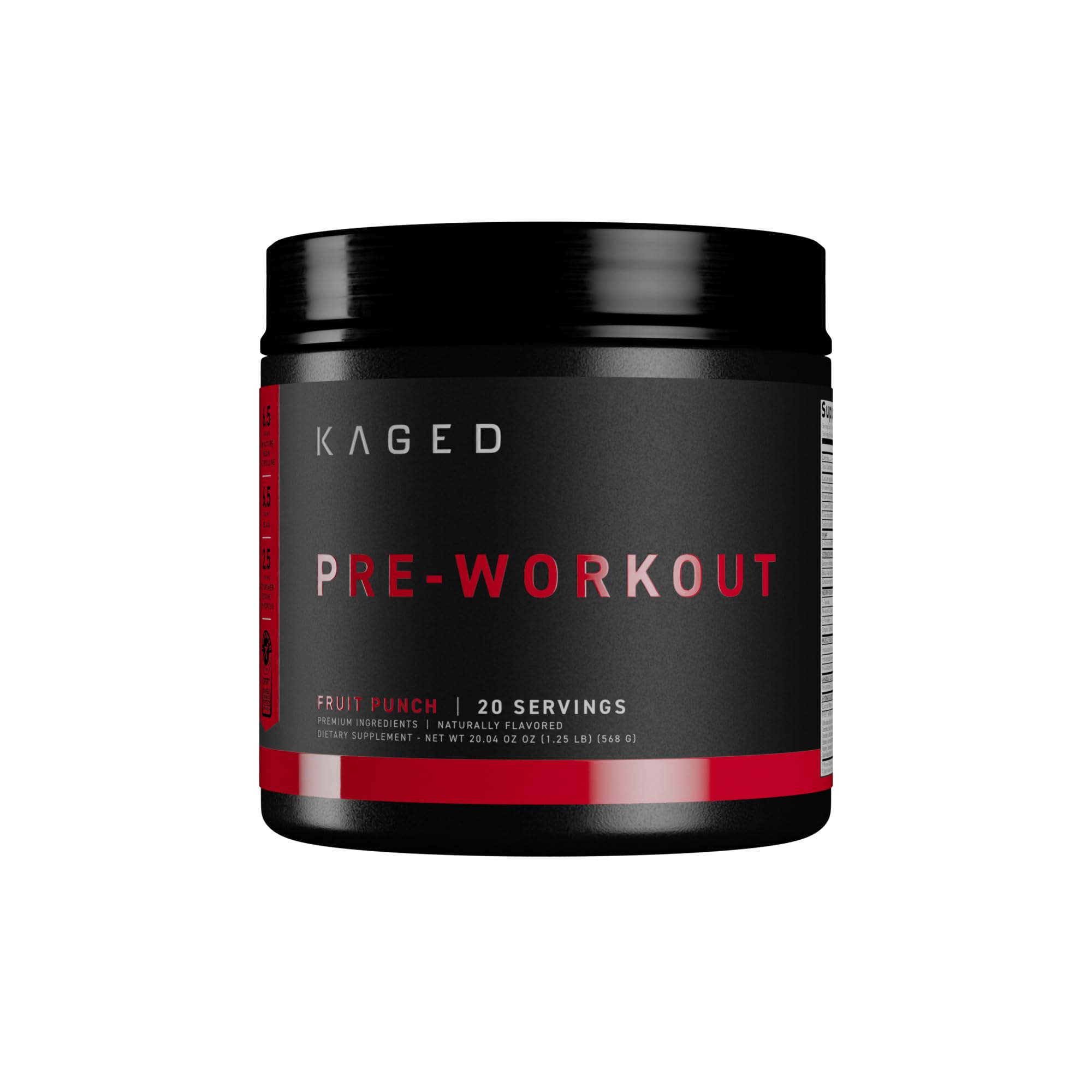 Foto 1 | Polvo Para Antes Del Entrenamiento, Sabor A Ponche De Frutas Kaged Original, 600 G - Venta Internacional.