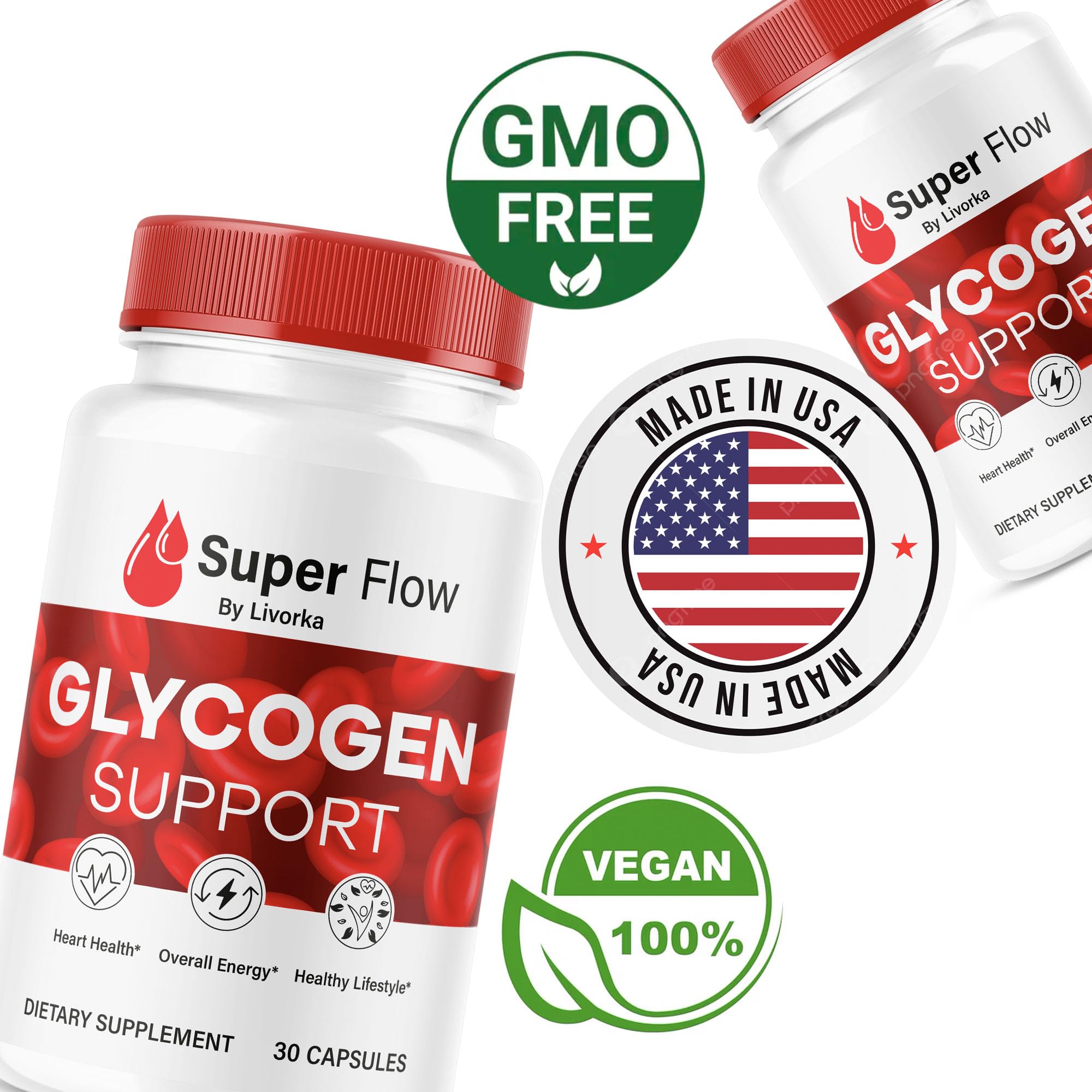 Foto 6 pulgar | Super Flow Glucogen Support 90 Cápsulas Durante 3 Meses (paquete De 3) - Venta Internacional.
