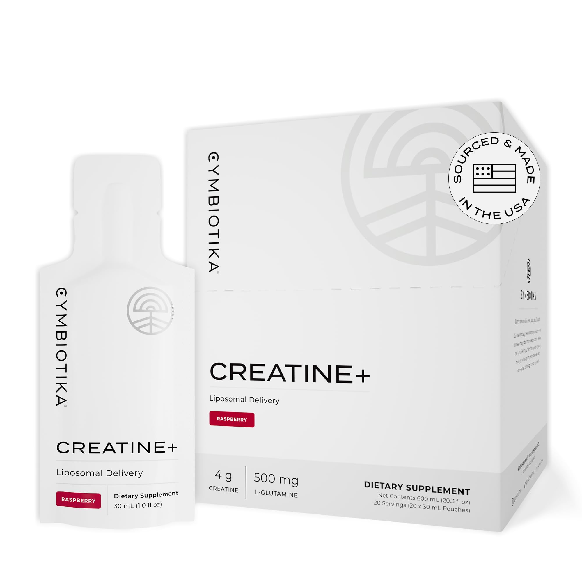 Foto 2 pulgar | Suplemento Cymbiotika Creatine+ Con Creatina Y Glutamina 30 Ml X20 - Venta Internacional.