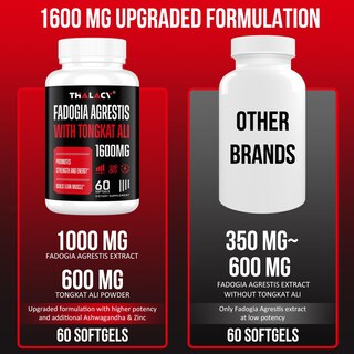 Foto 4 | Suplemento Thalacy Fadogia Agrestis Tongkat Ali 1600 Mg - Venta Internacional.