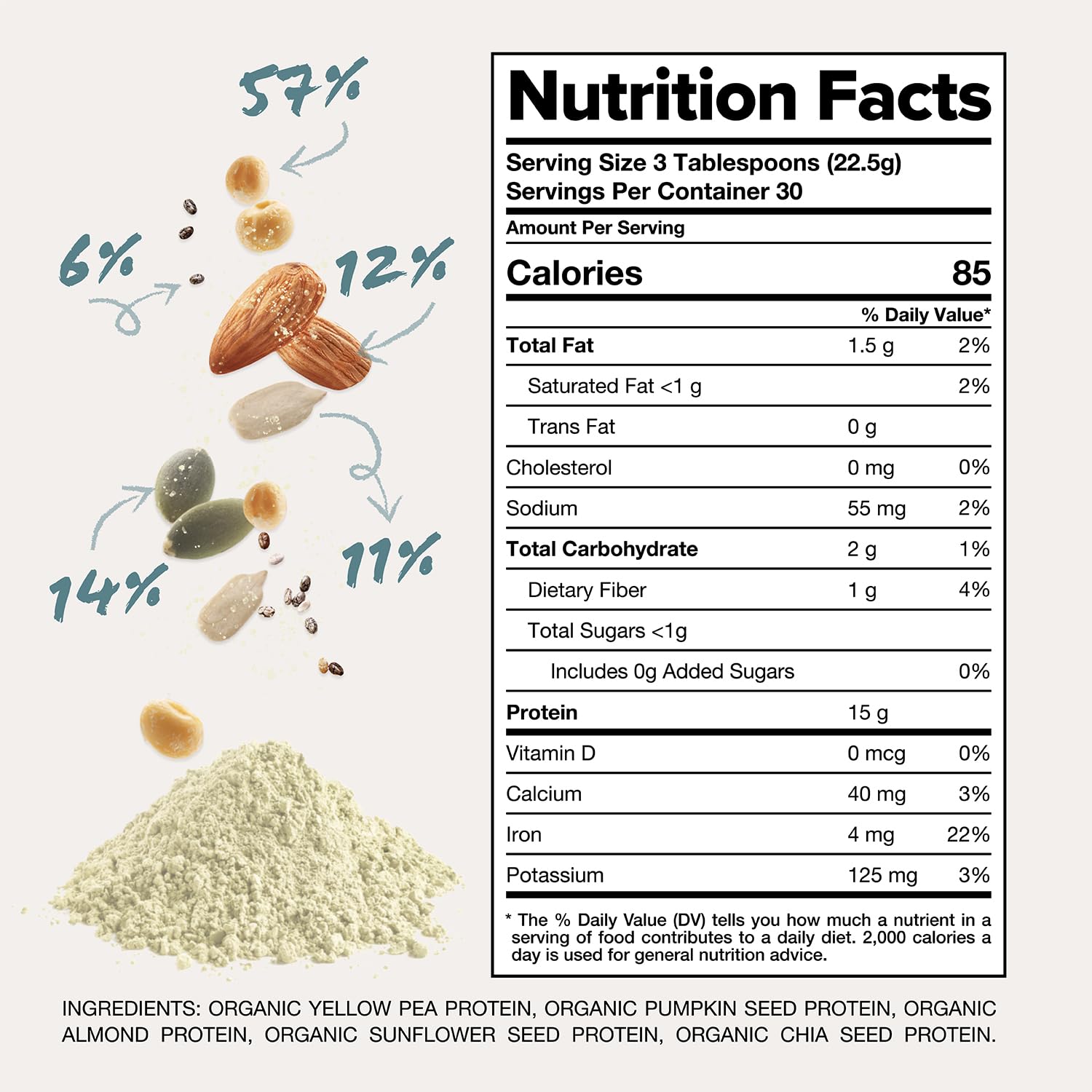 Foto 6 pulgar | Complemento De Proteína En Polvo Orgánico Sin Sabor, Vegano, 450 G - Venta Internacional.