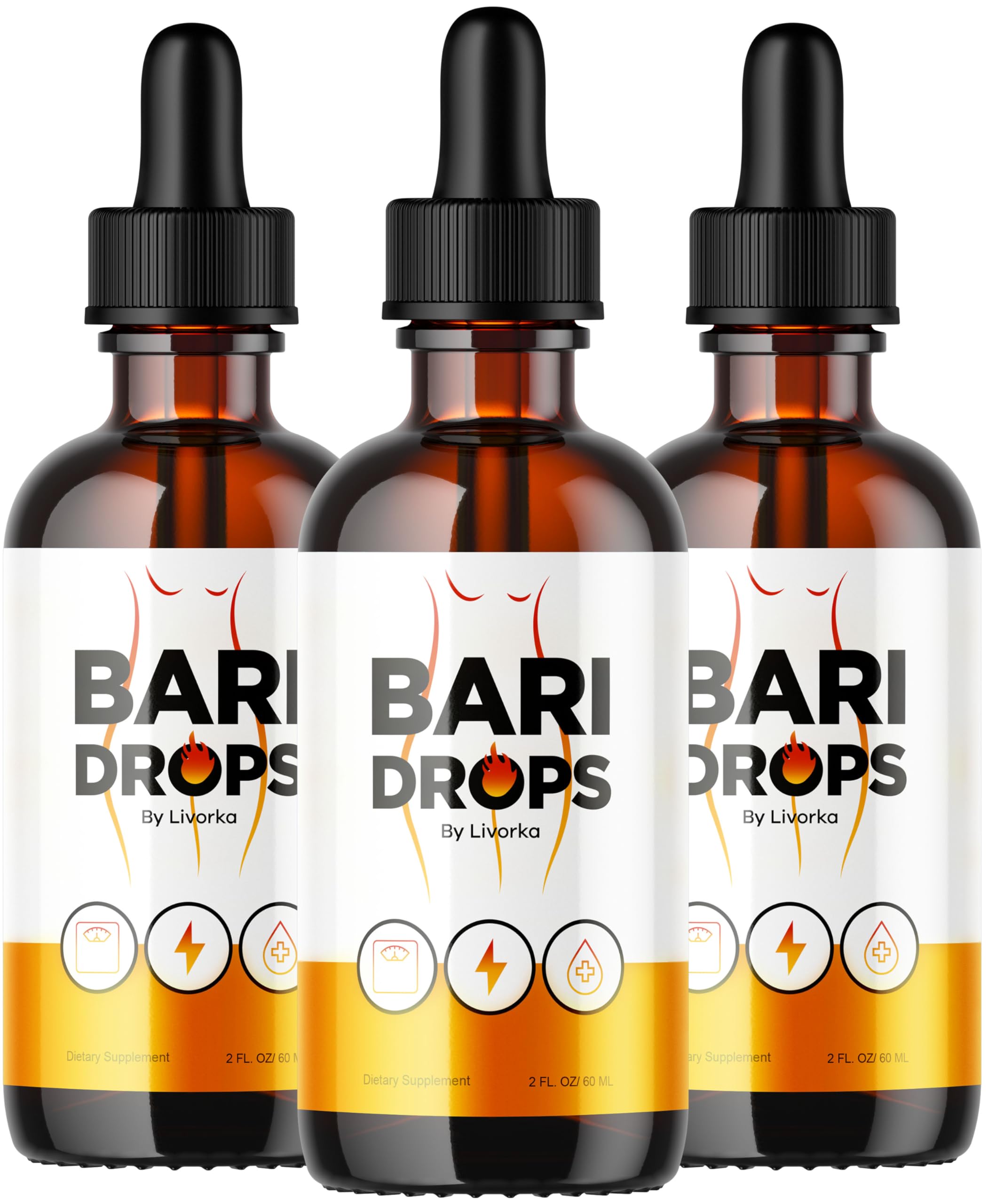 Foto 1 | Extracto Líquido Bari Drops, Fórmula Avanzada, 90 Ml, Paquete De 3 - Venta Internacional.