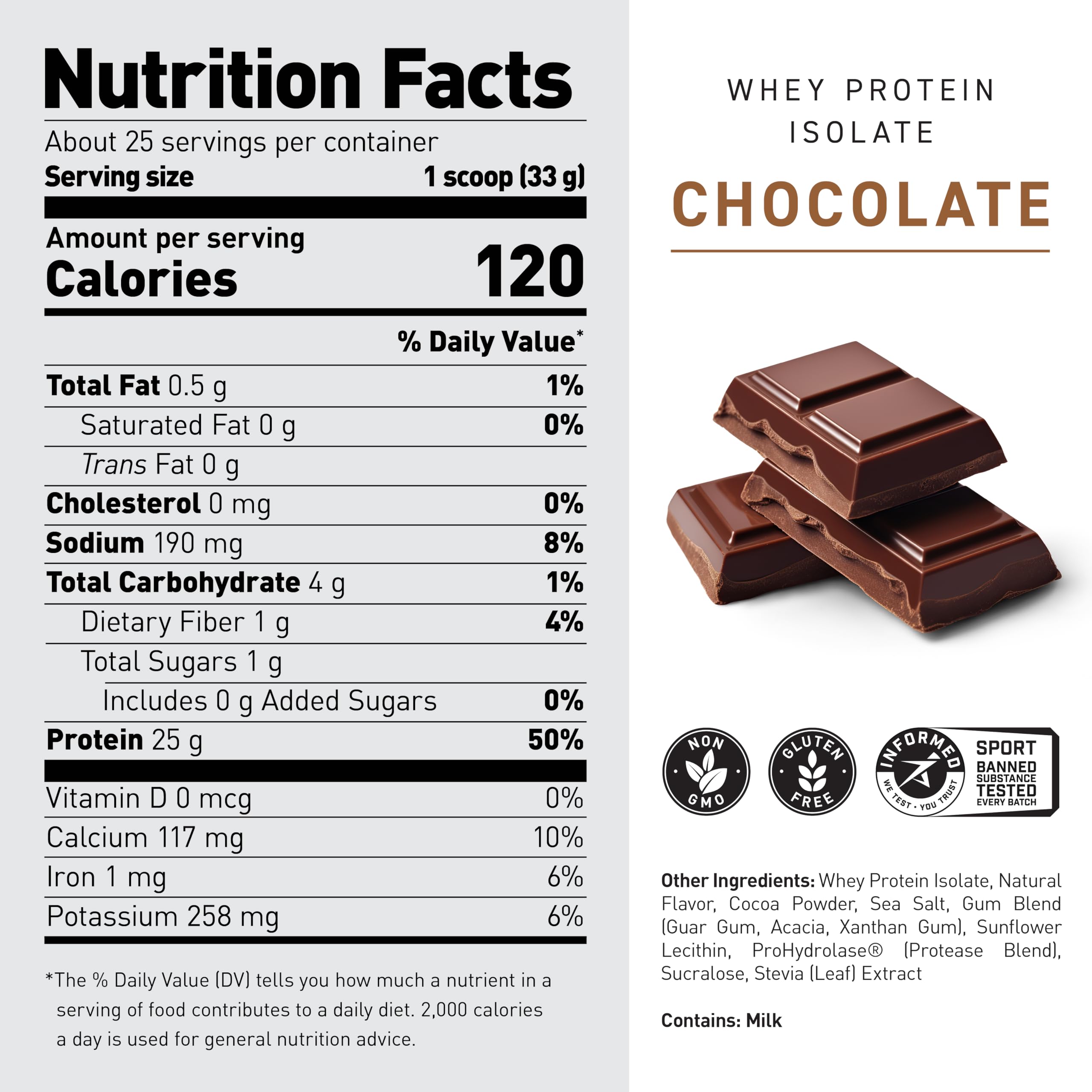 Foto 4 pulgar | Proteína En Polvo Kaged Whey Isolate Con Sabor A Chocolate, 2 Libras - Venta Internacional.