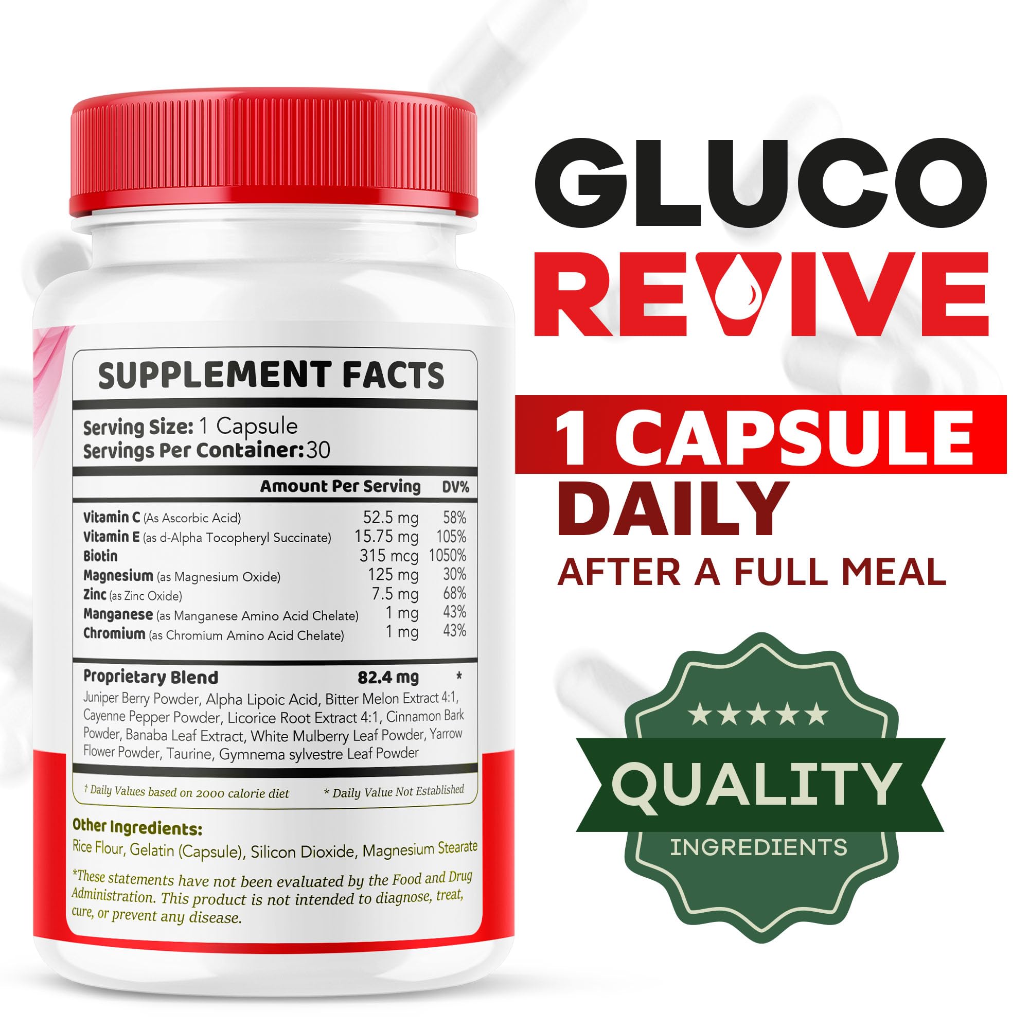 Foto 4 pulgar | Cápsulas Gluco Revive 150 Cápsulas Totalmente Naturales (paquete De 5) - Venta Internacional.