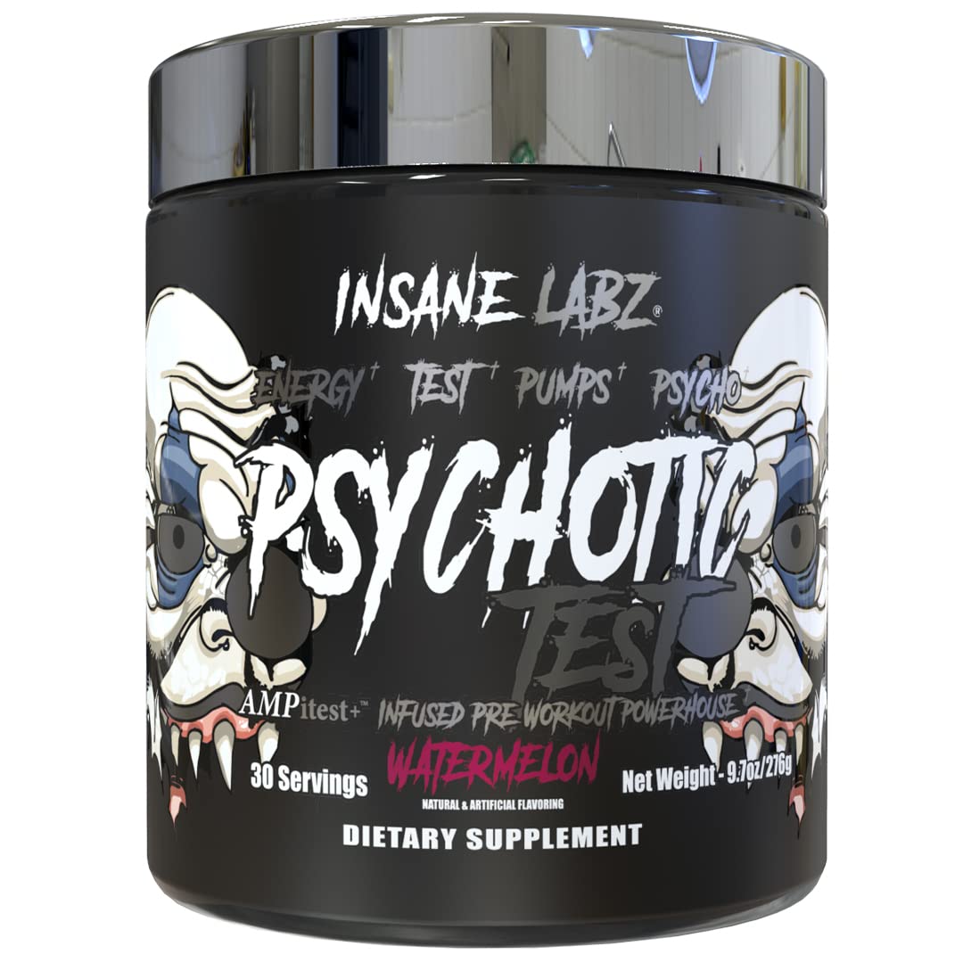 Foto 2 pulgar | Polvo Para Antes Del Entrenamiento, Insane Labz Psychotic Test, 30 Porciones - Venta Internacional.