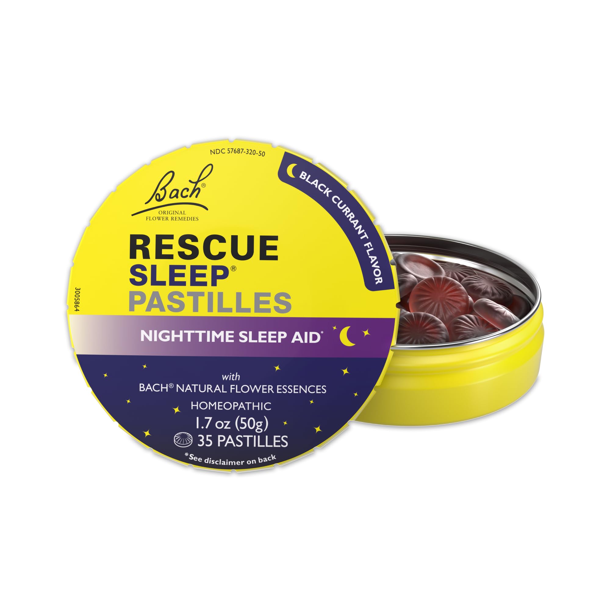 Foto 2 pulgar | Pastillas Sleep Aid Rescue Bach Sleep Con Grosella Negra, 35 Unidades - Venta Internacional.