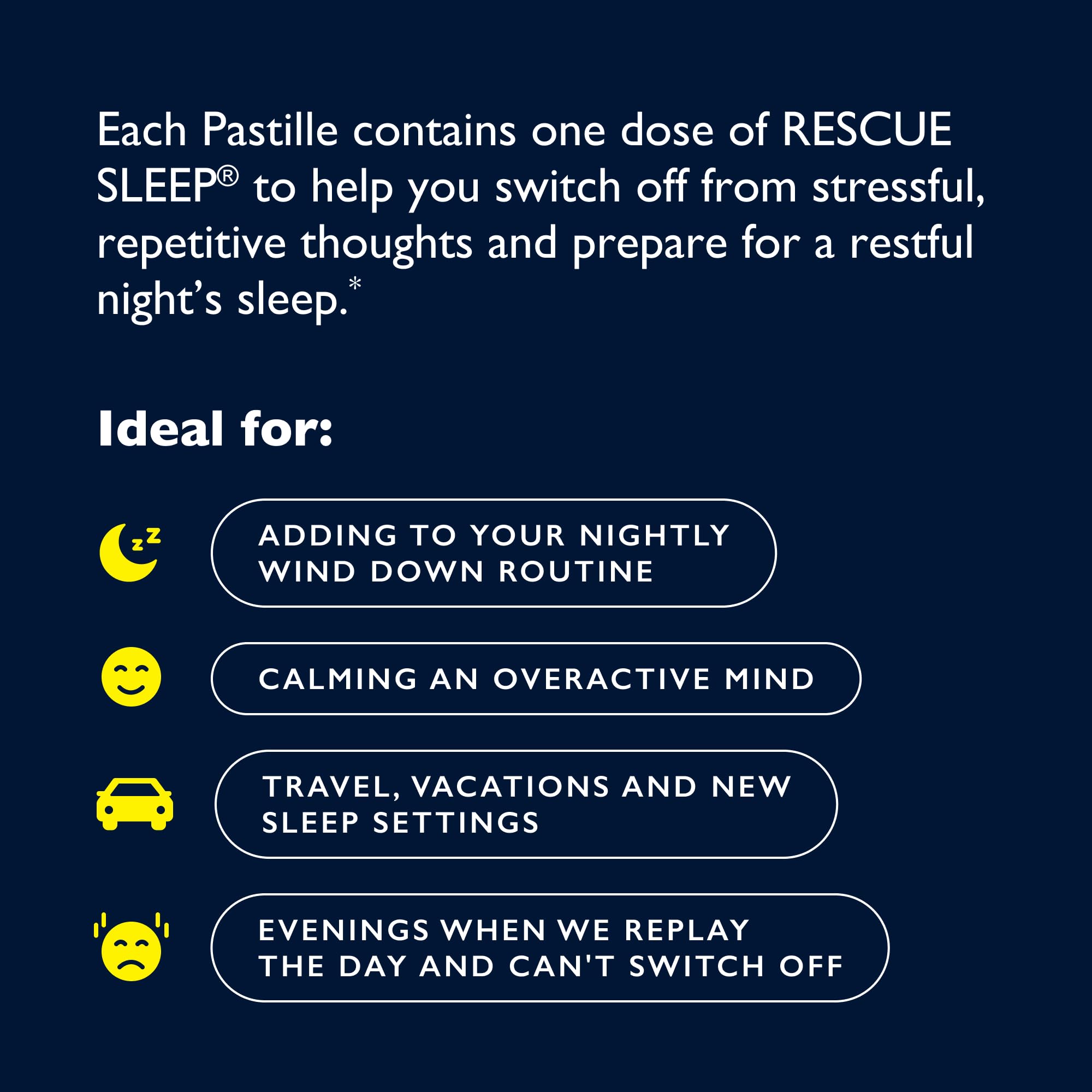 Foto 5 pulgar | Pastillas Sleep Aid Rescue Bach Sleep Con Grosella Negra, 35 Unidades - Venta Internacional.