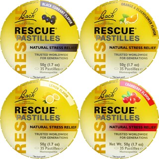 Foto 1 | Pastillas Para Aliviar El Estrés Natural Rescue Bach, Paquete De 4 - Venta Internacional.