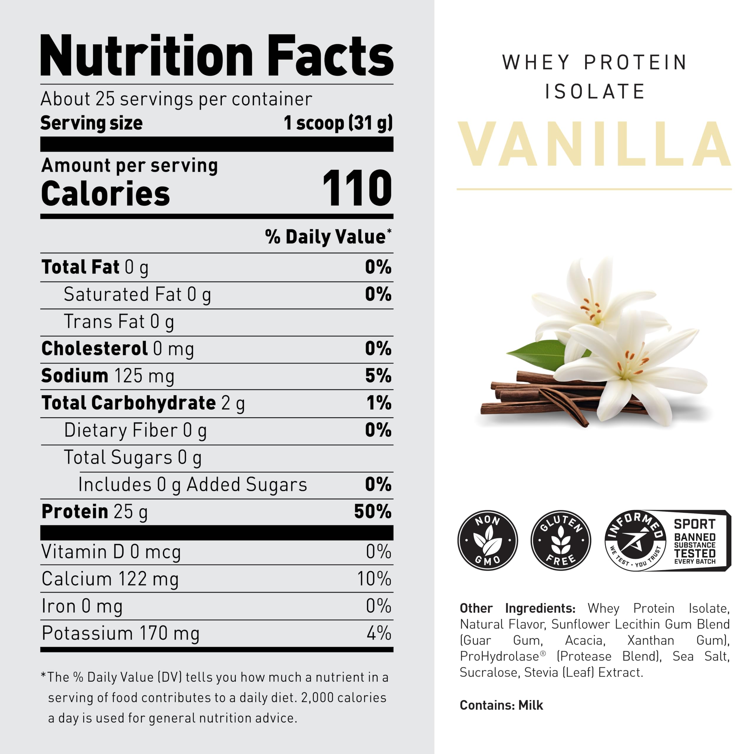 Foto 4 pulgar | Proteína En Polvo Kaged Whey Isolate Con Sabor A Vainilla, 2.2 Libras - Venta Internacional.