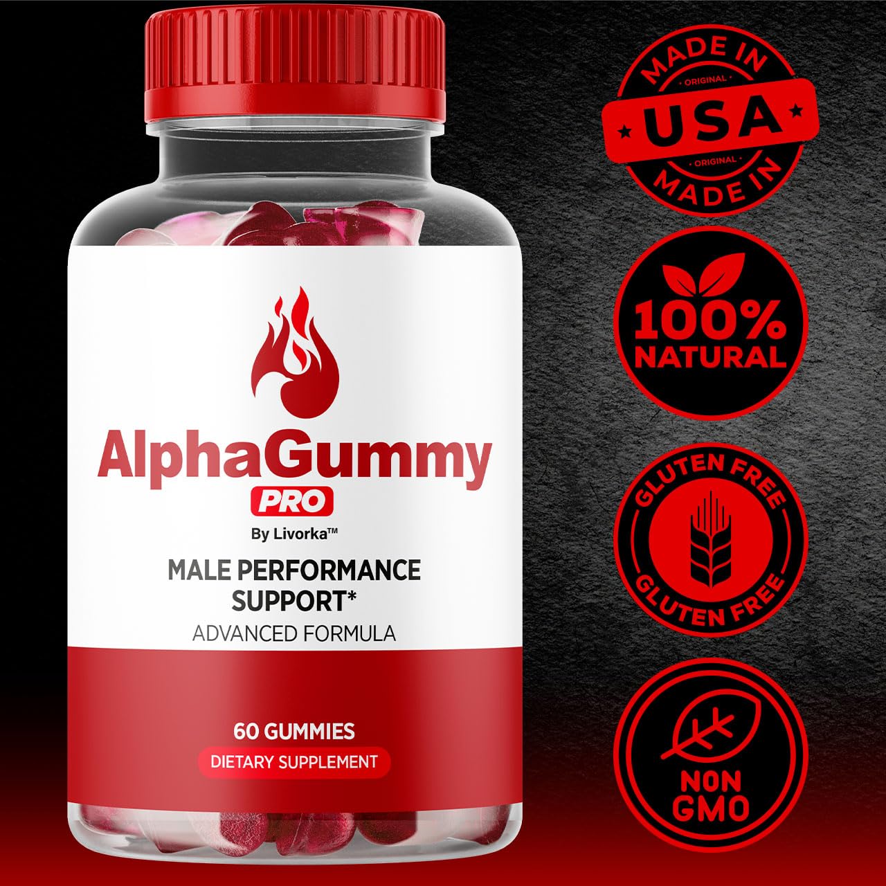 Foto 5 | Suplemento Livorka Alpha Gummy Pro Para Hombre 60 Gomitas - Venta Internacional.