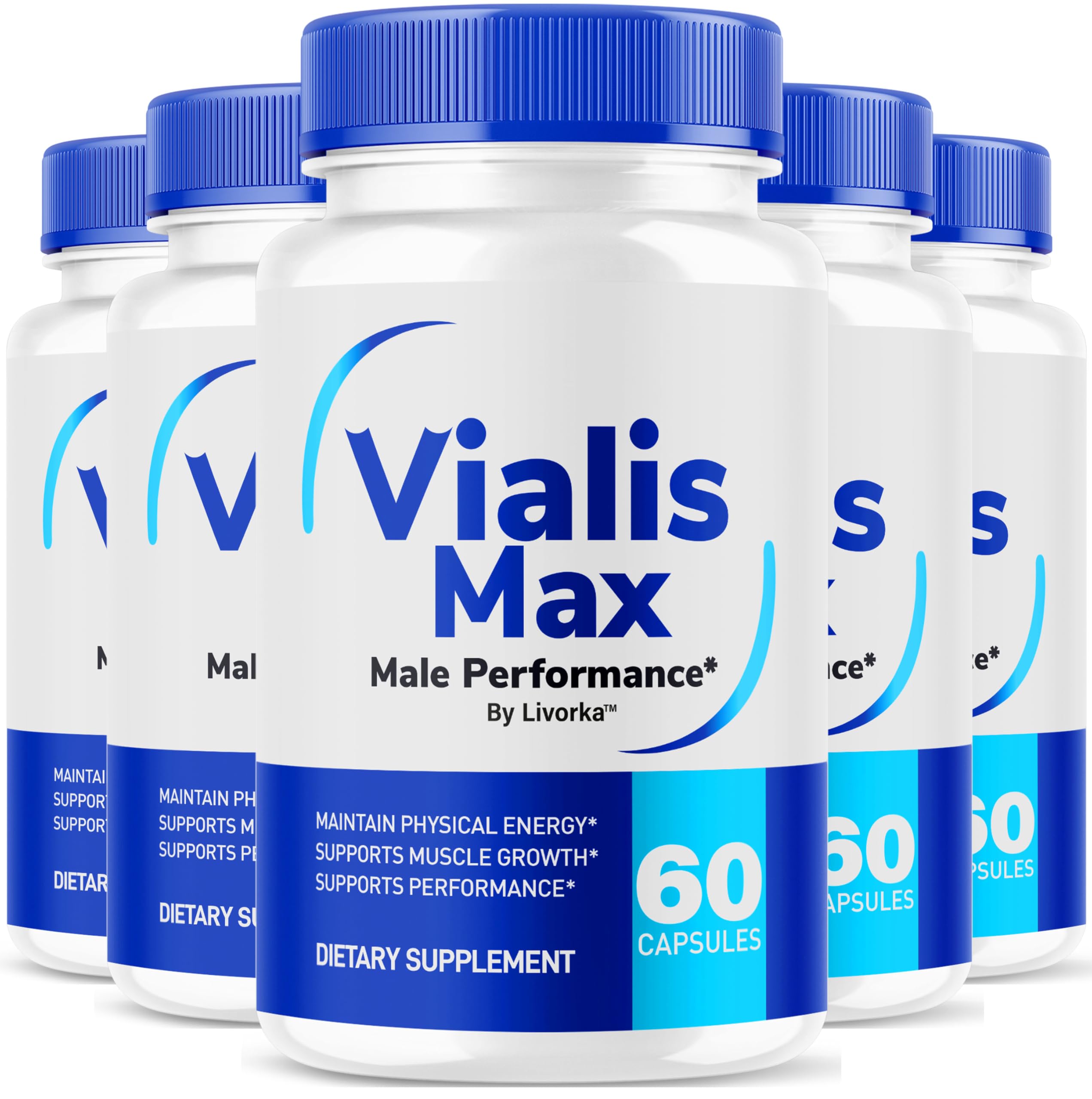 Foto 1 | Píldoras Vialis Max Para Hombres (paquete De 5) 300 Cápsulas Durante 5 Meses - Venta Internacional.